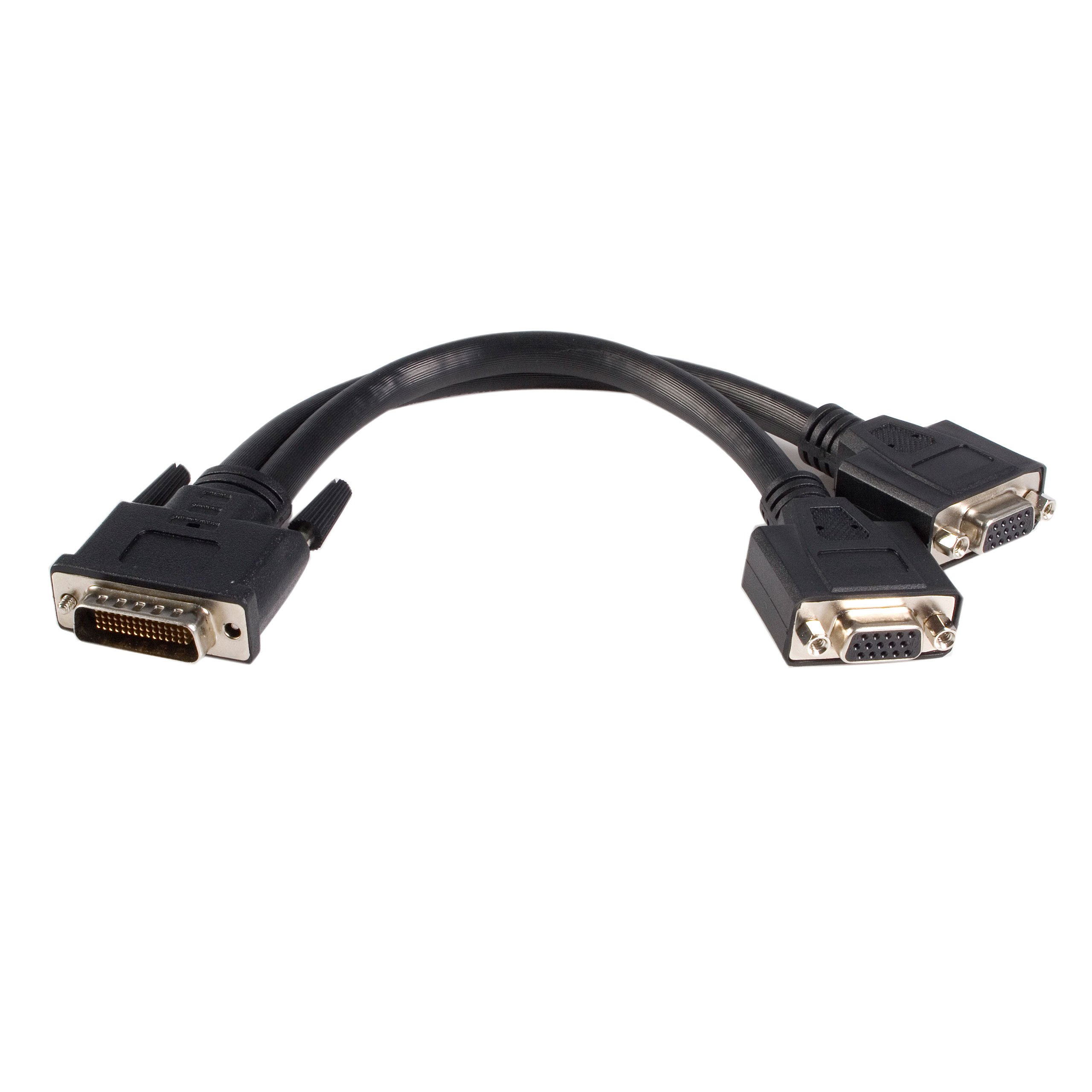 Startech Men's Black Lfh / Dms 59 To Dual Vga Fe Y Lead, 0.2M
