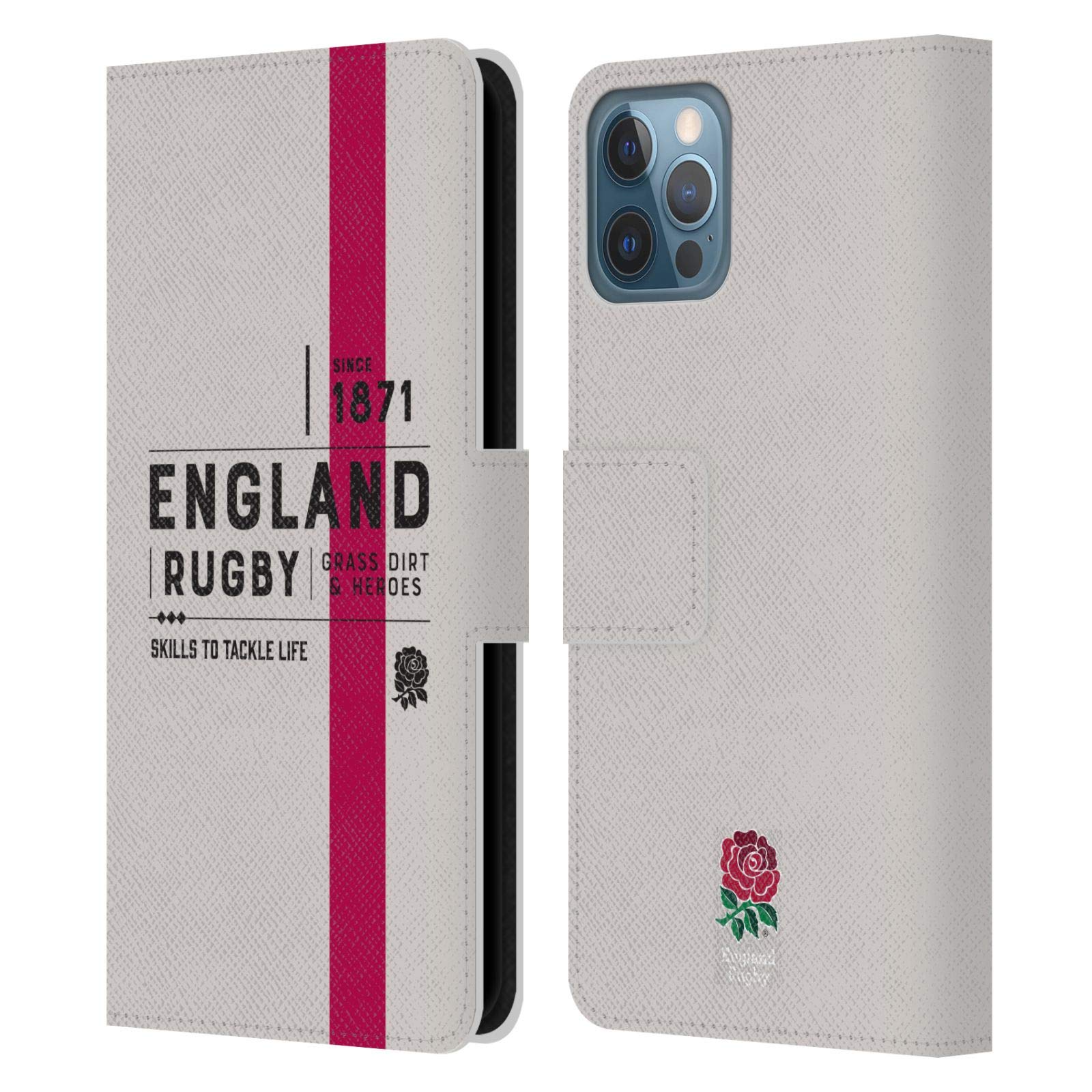 Funda protectora England Rugby para iPhone 12 que evita rayas en pantalla 7