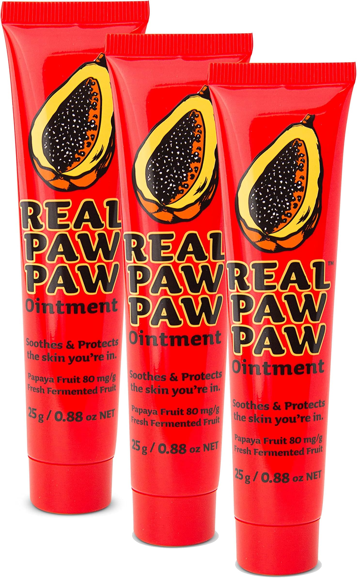 Real Paw Paw Ointment 25g (Bundle of 3) with Fermented Paw