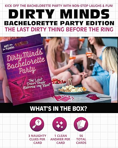Miniatura 2 de TDC Games Travel Dirty Minds Bachelorette Party Card Game, Ultimate Bachelorette Party Games, The Girl's Night Party Game