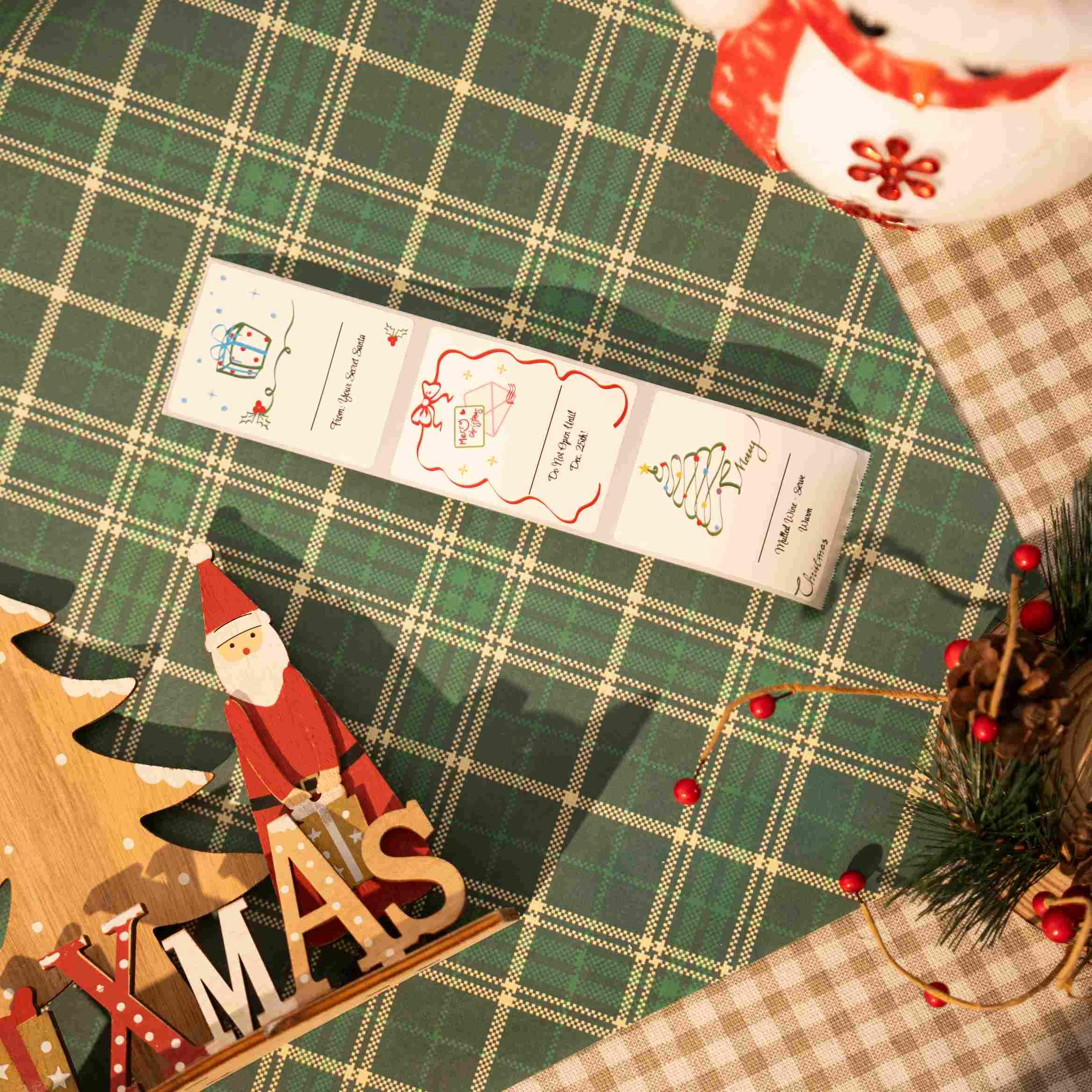Print Christmas Labels With Phomemo M110 Label Maker!🎅🎄, Comment M110 To Get 🔗, #phomemo #labelprinter #labelmaker #smallbusinessowner #christmaslabels | Phomemo