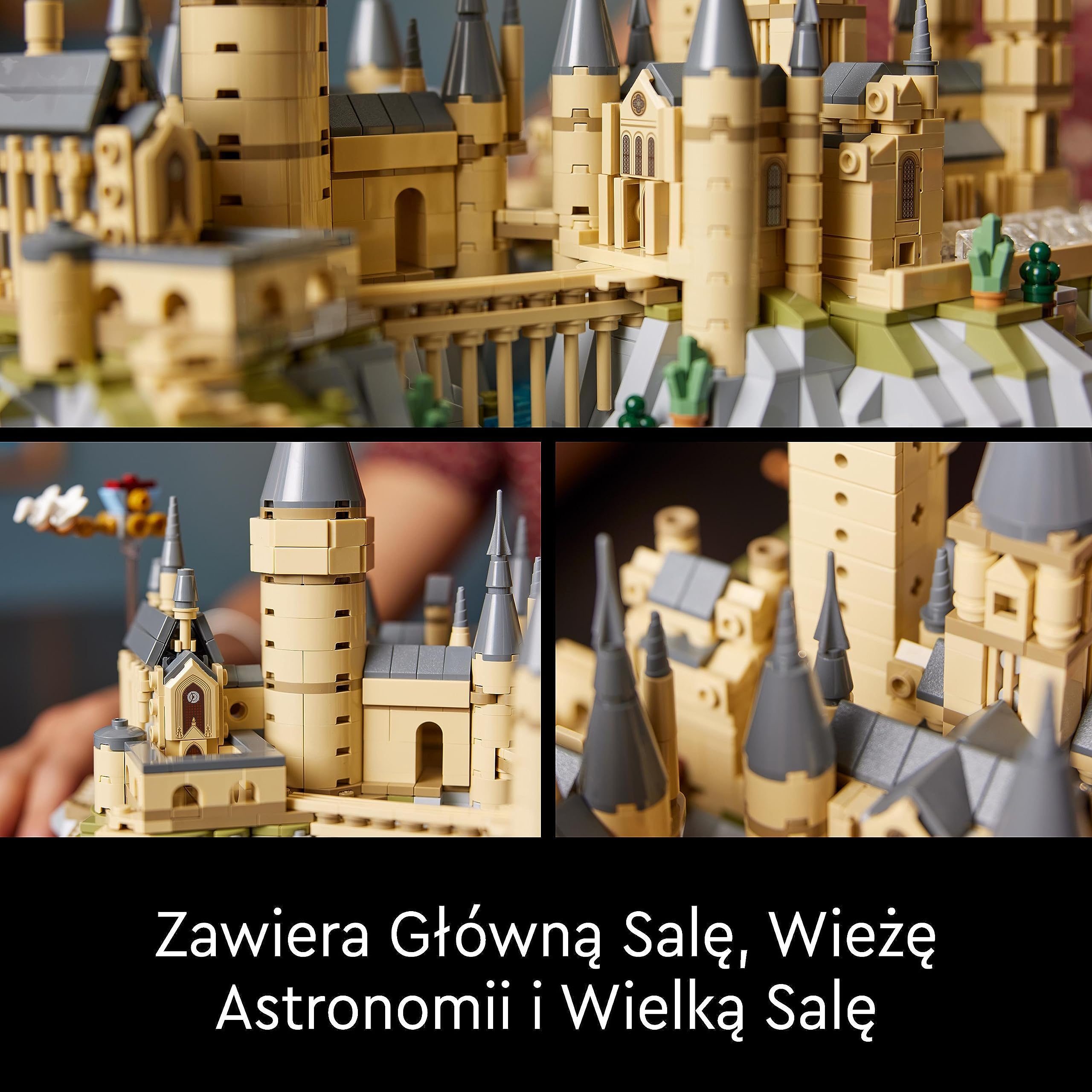 LEGO Harry Potter Zamek Hogwart i błonia 76419 | Model zamku, zestaw kolekcjonerski, prezent dla fana Harry’ego Pottera 18+, zestaw klocków konstrukcyjnych, 2660 elementów