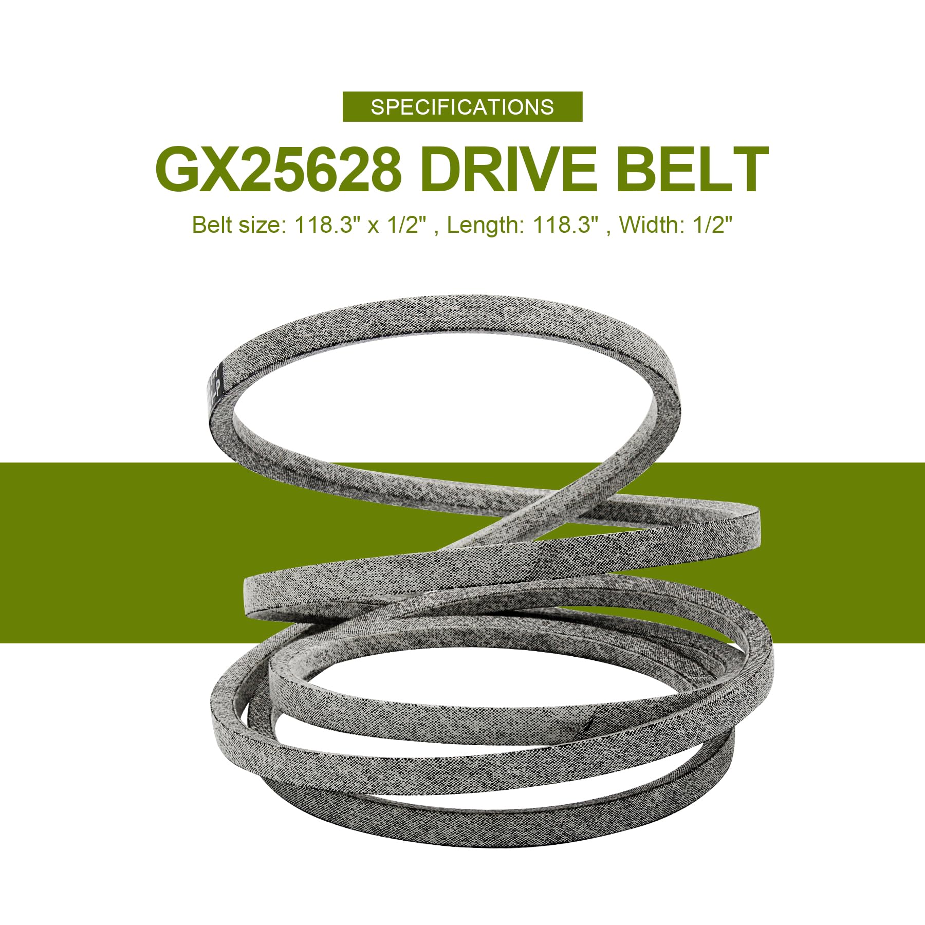 Z335e Belt GX25628 Mower Deck Drive Belt For John Deere Z300