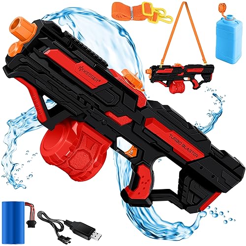 KESSER® Wasserpistole Elektrisch mit Akku Spritzpistolen 1000 ml große Wasserspritzpistole