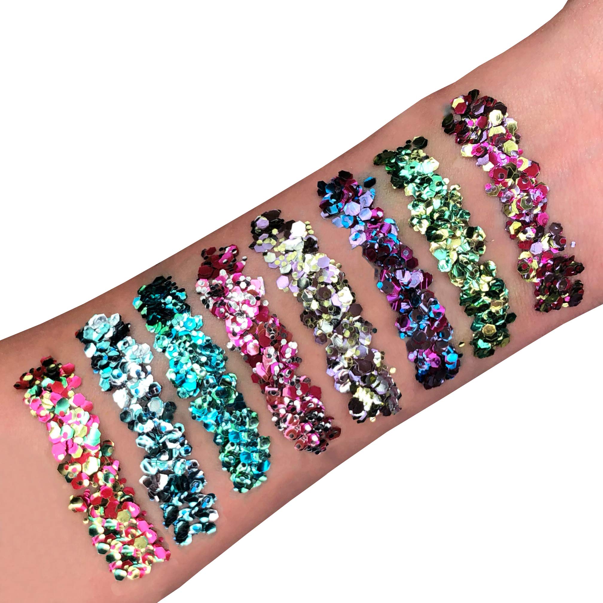 Mystic Biodegradable Eco Chunky Glitter by Moon Glitter, Aquarium, Cosmetic Bio Festival Makeup Glitter for Face Body, Nails - Image 2