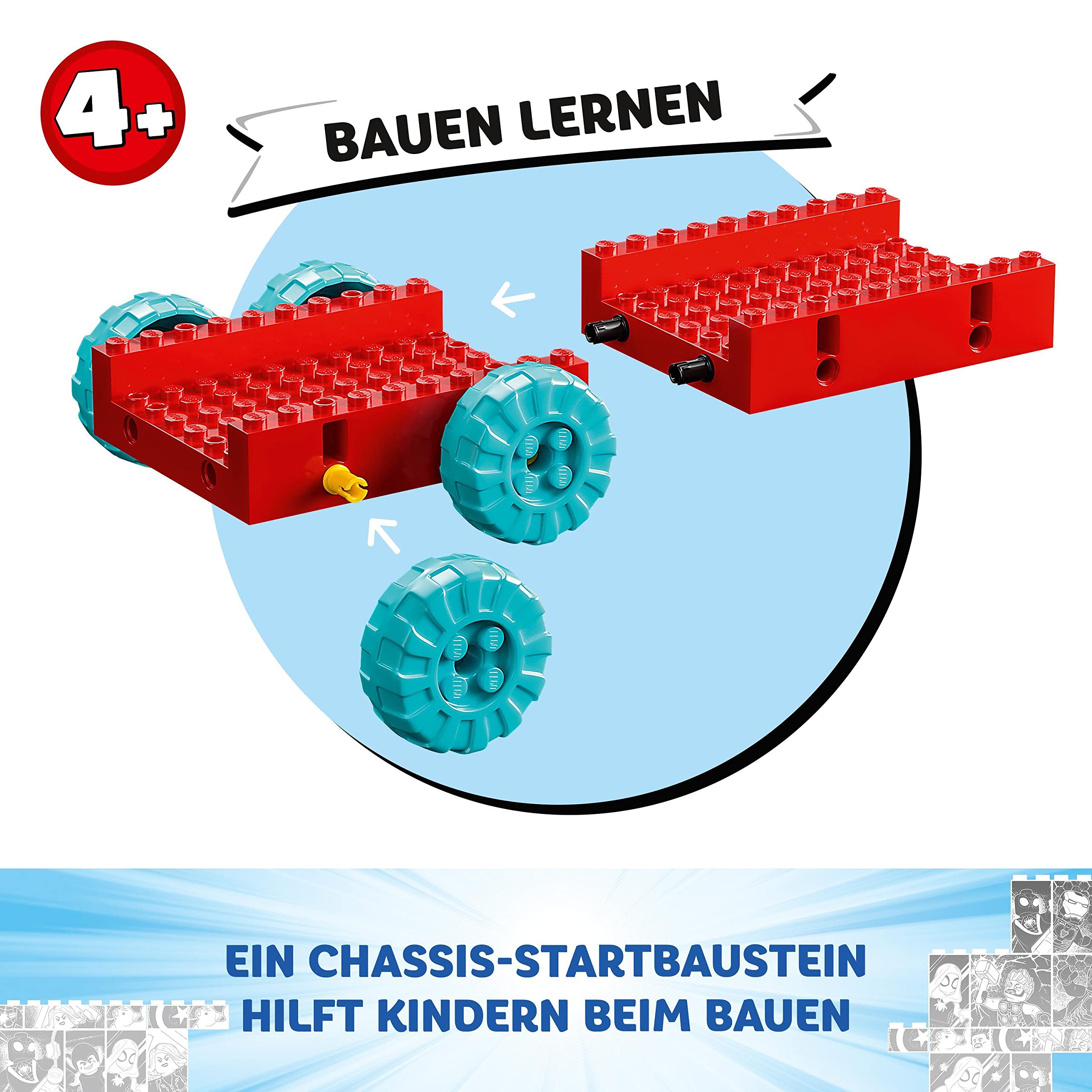 LEGO 10791 Marvel Spideys Team-Truck, Spielzeug für Kinder ab 4 Jahren mit Miles Morales und Black Panther Minifiguren, Spidey und Seine Super-Freunde