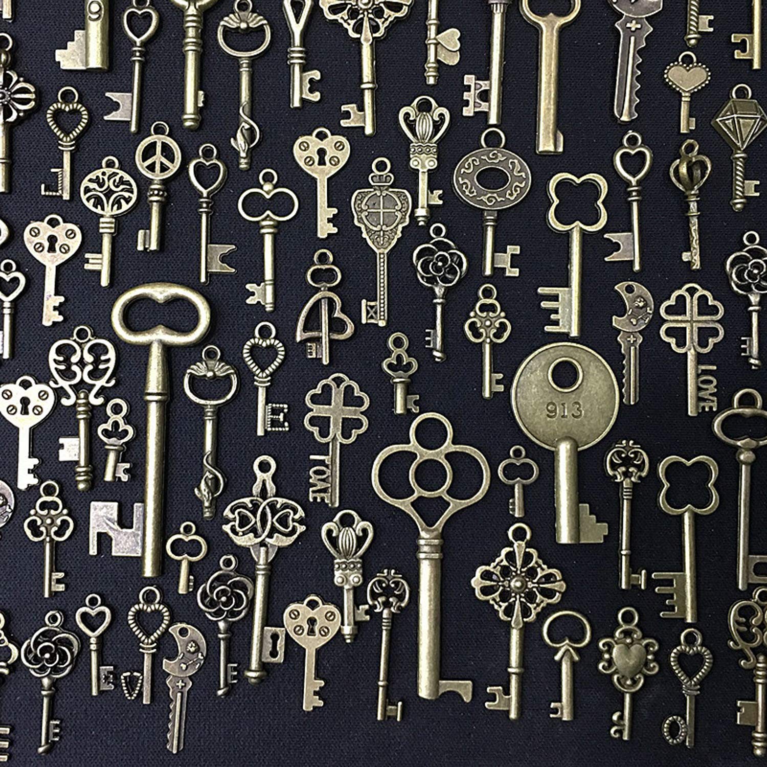 Amazon.com: Key Pendant Charms for Jewelry Making, Wholesale 150  