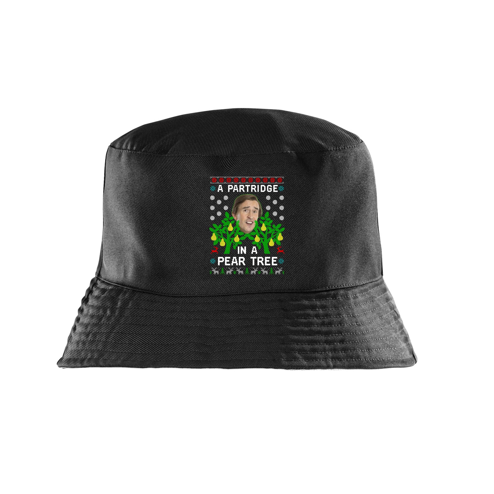 Taylor Brown Unisex Black A Partridge In A Pear Tree Meme Trending Xmas Festive Christmas Viral Humour Alan Bucket Hat Adults, Funny Fun Novelty Meme Hat Hats Humerous Silly Trendy Joke Pun Weird Trendy