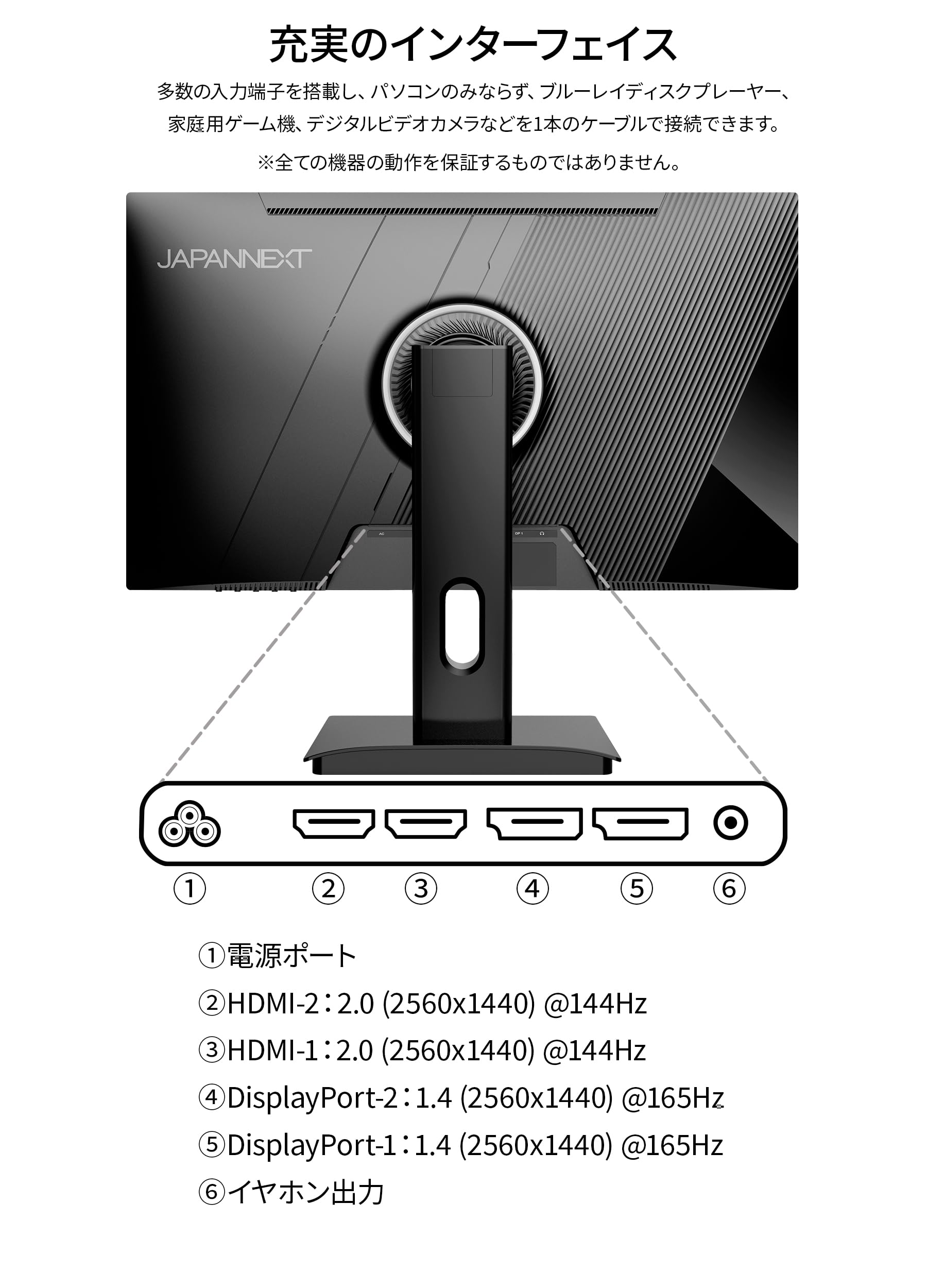 Amazon.co.jp: JAPANNEXT 27インチ TNパネル搭載 165Hz/1ms(MPRT)対応 Amazon.co.jp: JAPANNEXT 27インチ TNパネル搭載 165Hz/1ms(MPRT)対応