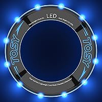 Vista 3 de TOSY Bundle of 3 - Blue + Green + Red - Flying Ring 12 LEDs Super Bright