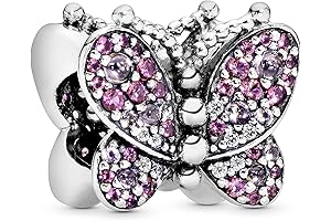 Dazzling Pandora Pink Butterfly Charm: A Flutter of Elegance