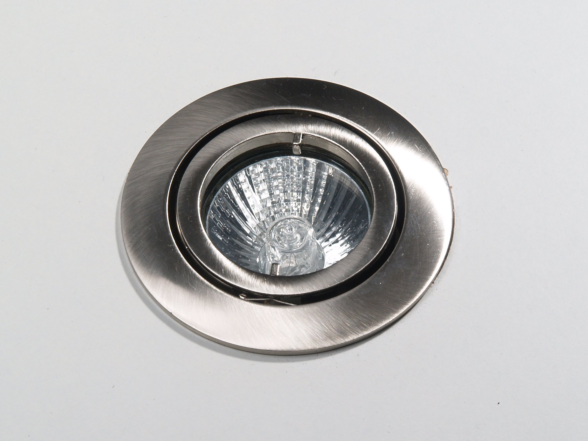 Kamilux 10er Set Einbaustrahler/Spot Bajo in Edelstahl-gebürstet, Halogen oder LED geeignet, inkl. GU10 Fassung 230V, auch für MR16 Fassung 12Volt geeignet, ohne Leuchtmittel