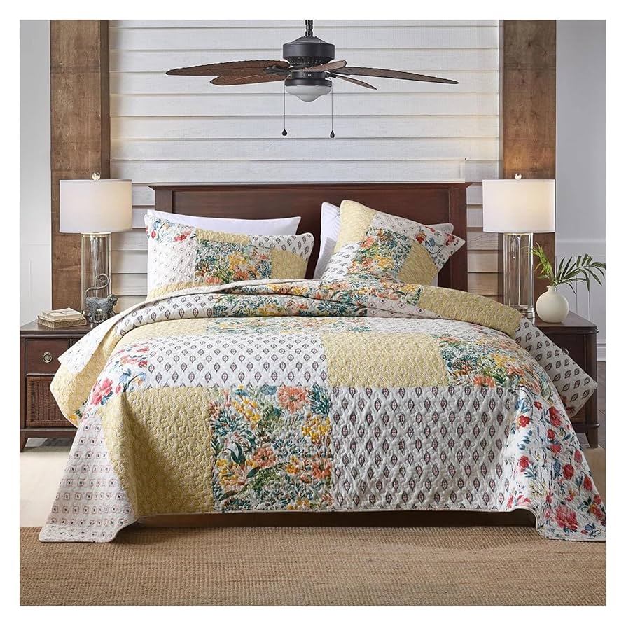 パッチワーク　ベッドカバー パッチワークベッドカバー | iichi 日々の暮らしを心地よくする