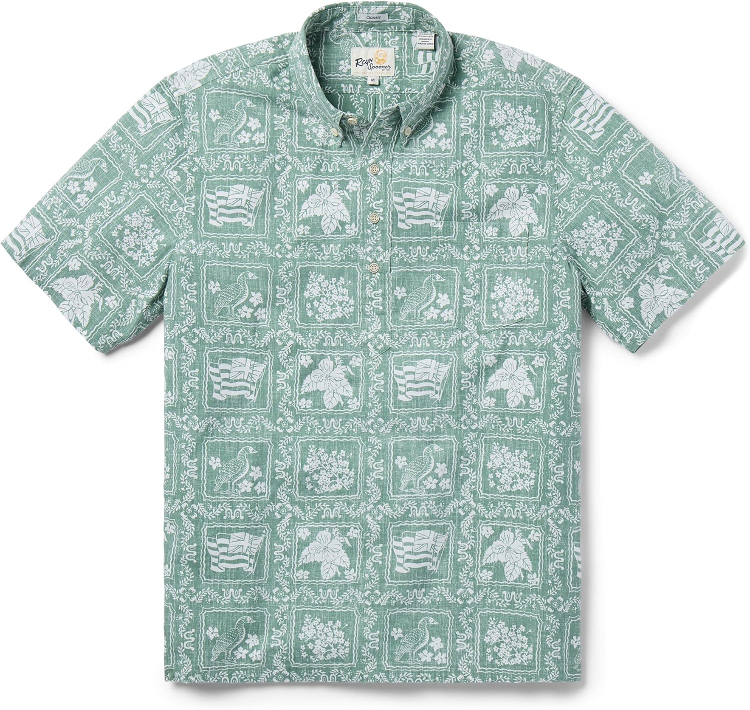 Reyn Spooner Men's Lahaina Sailor Classic Hawaiian Aloha Shirts - Pullover