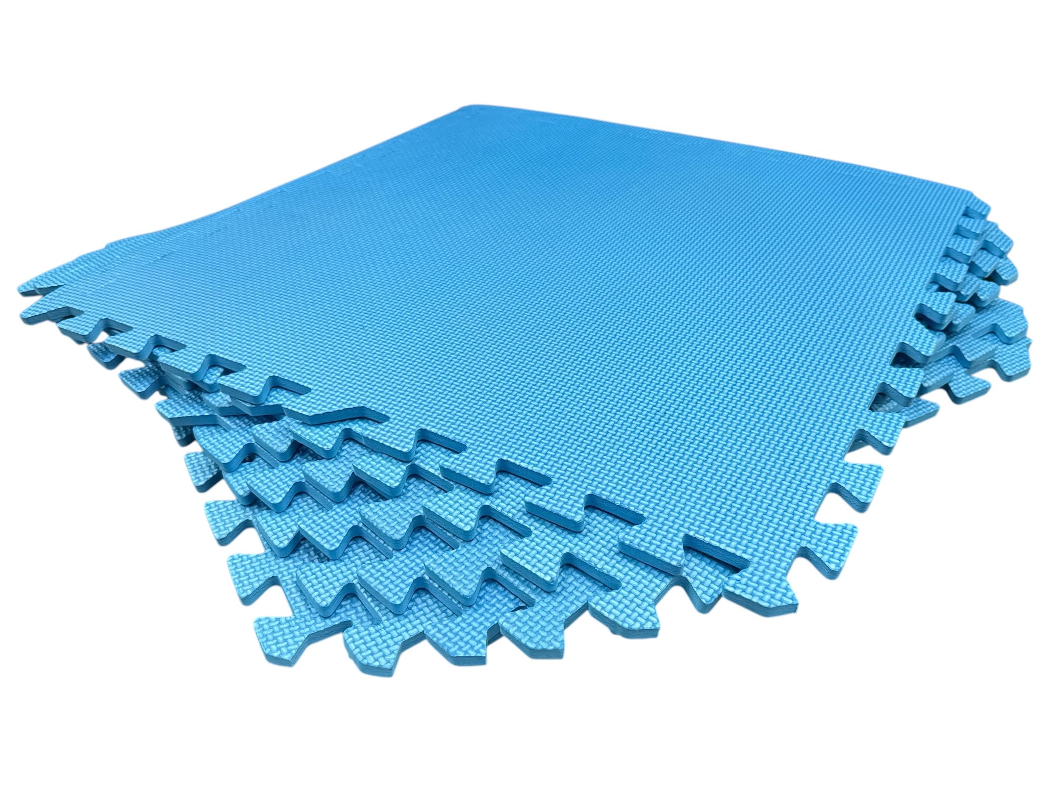 Tappeto Puzzle per Piscina Antiscivolo Morbido 60x60x1 cm 6 Pezzi Blu