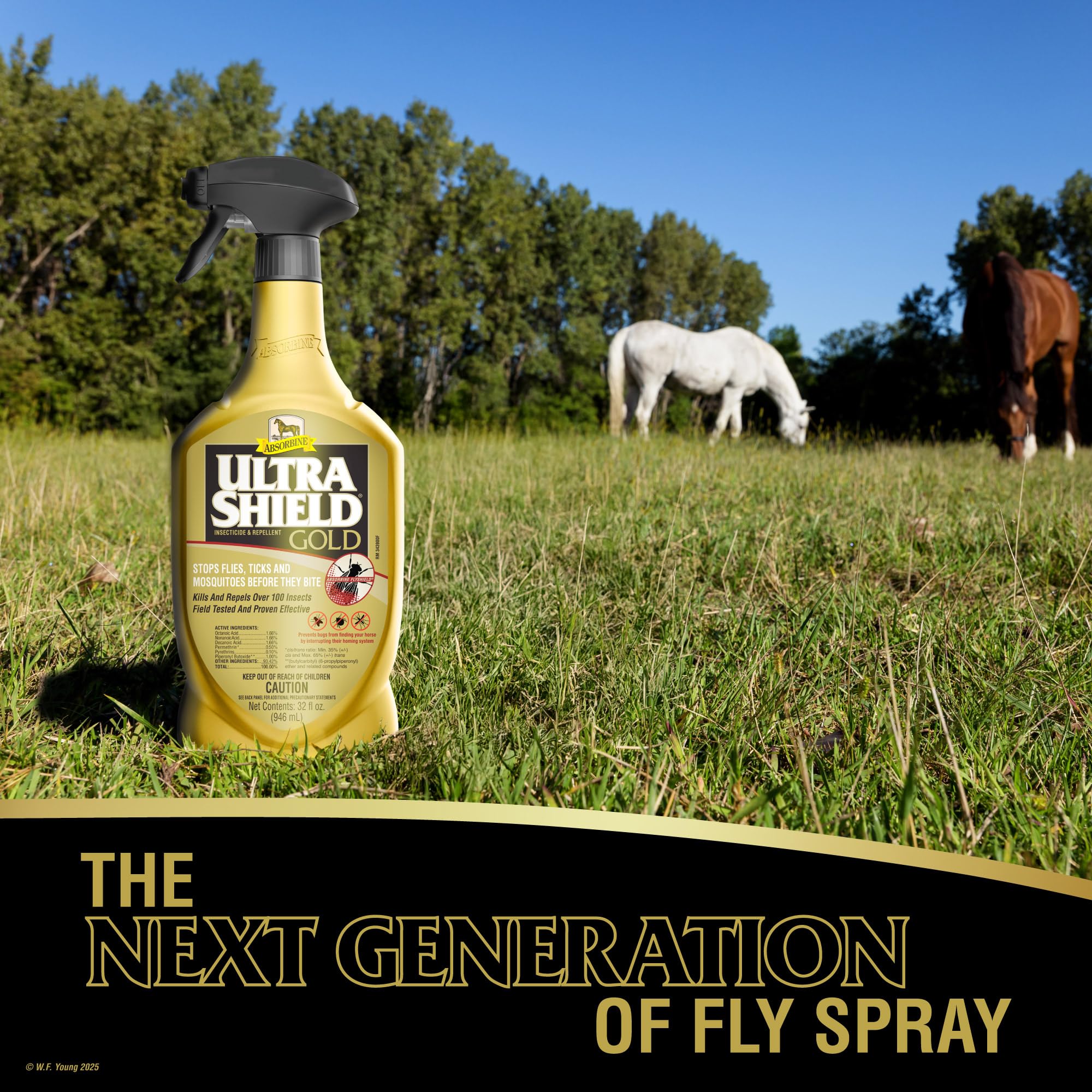 Absorbine UltraShield Gold Insecticide & Repellent for 100+ Insects, Use on Horses - image 5