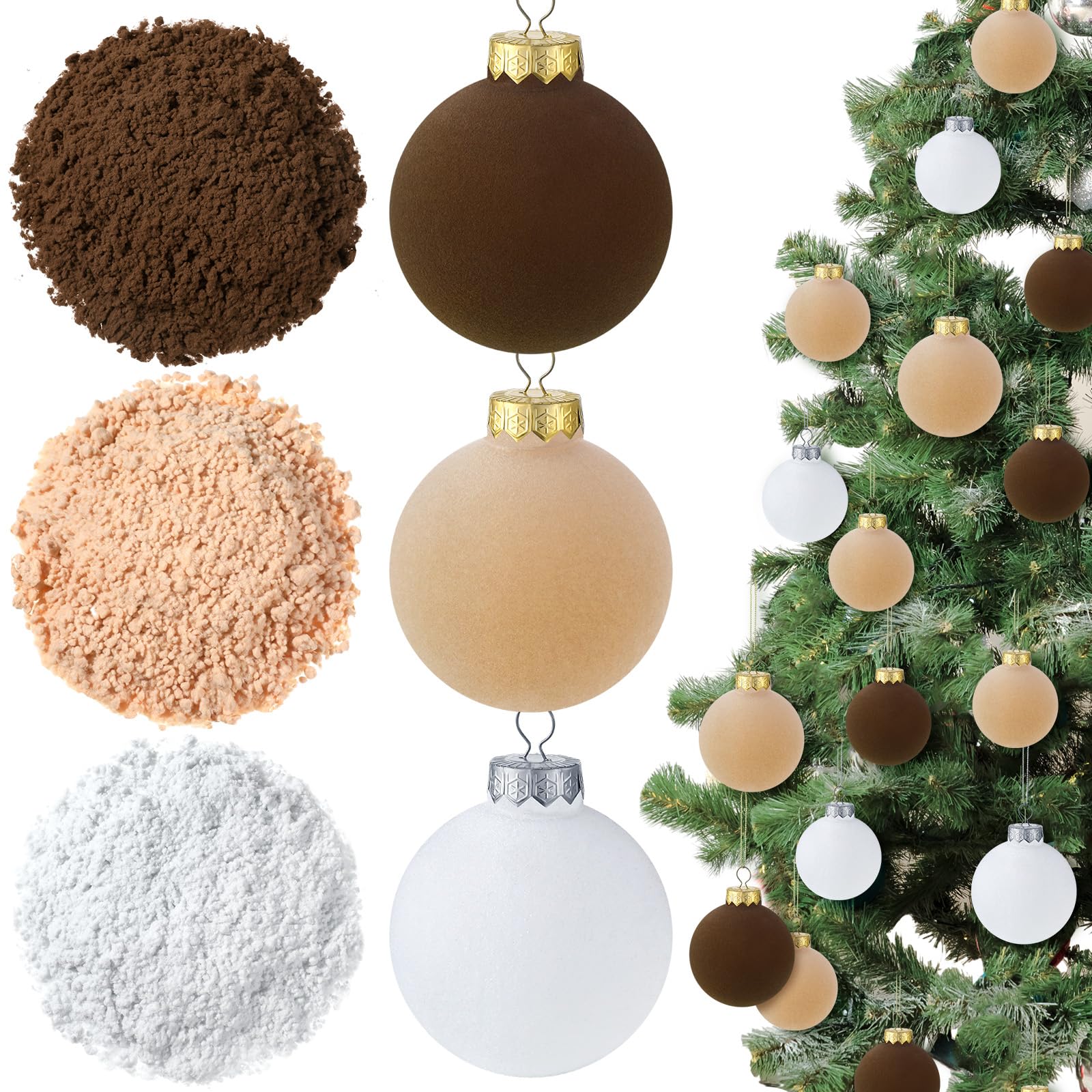 Amazon.com: Threlaco 3 oz Christmas Flocking Powder Snow Flock Velvet ...