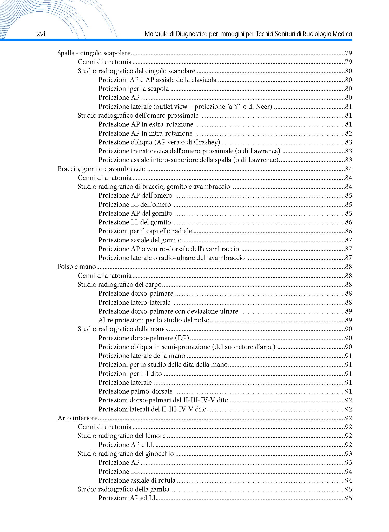 Manuale di diagnostica per immagini per tecnici sanitari di radiologia medica