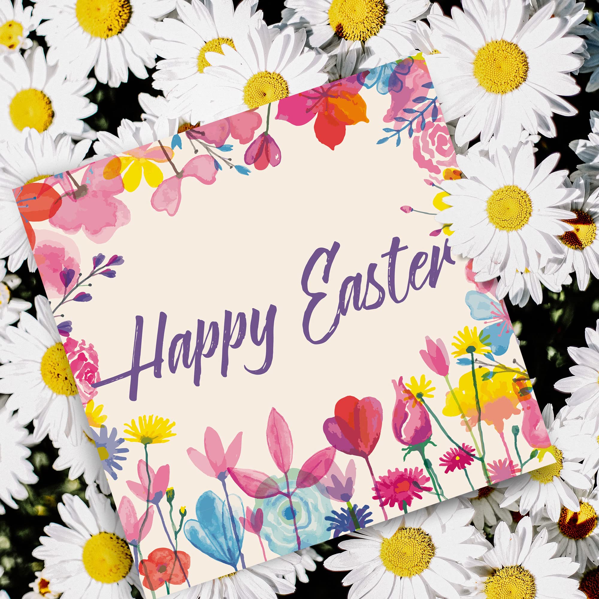 Charming Floral Patterns And Photos Assorted Religious Easter Cards, Box Of 24 - Boxed Cards - View #3