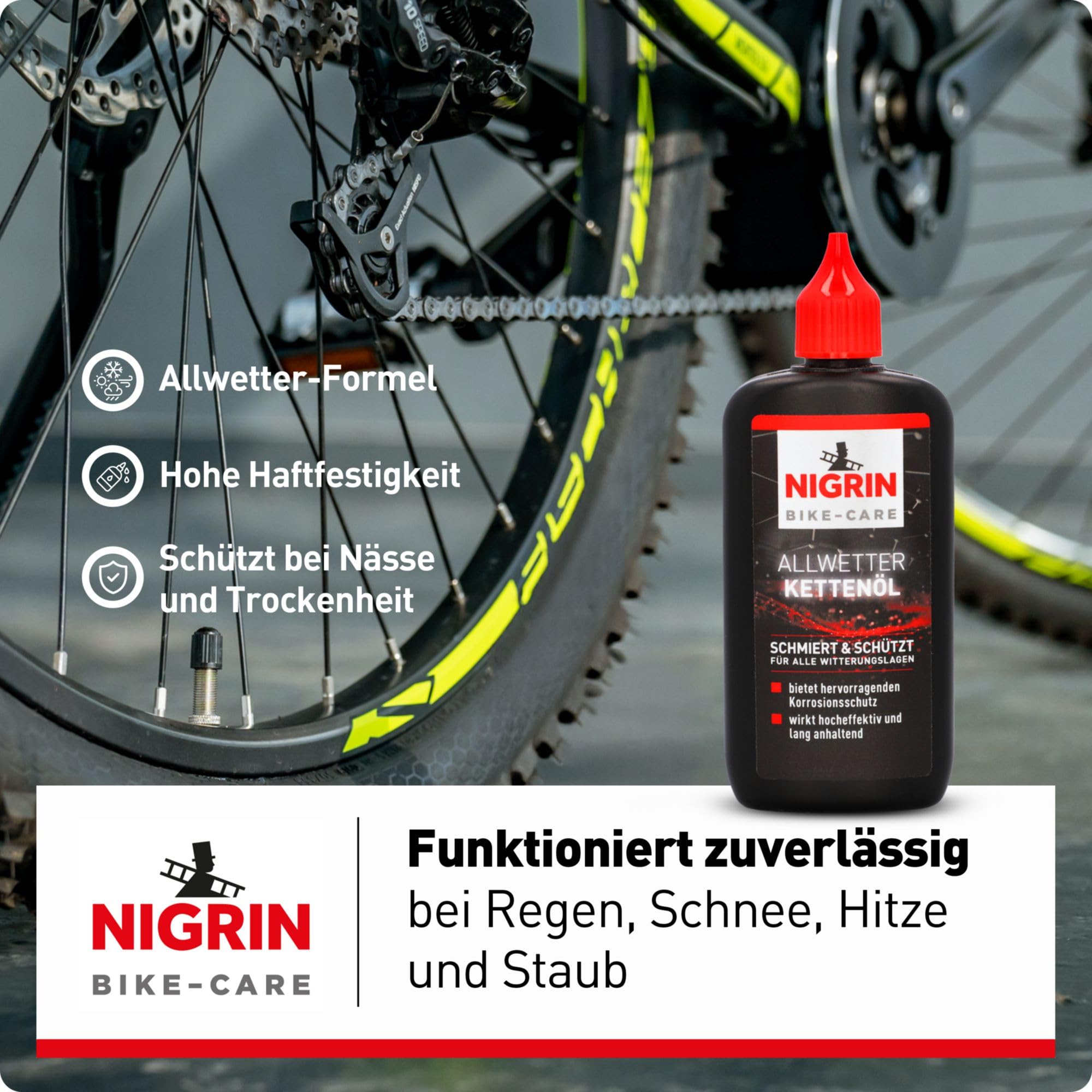 NIGRIN BIKE-CARE olio per catene 100 ml