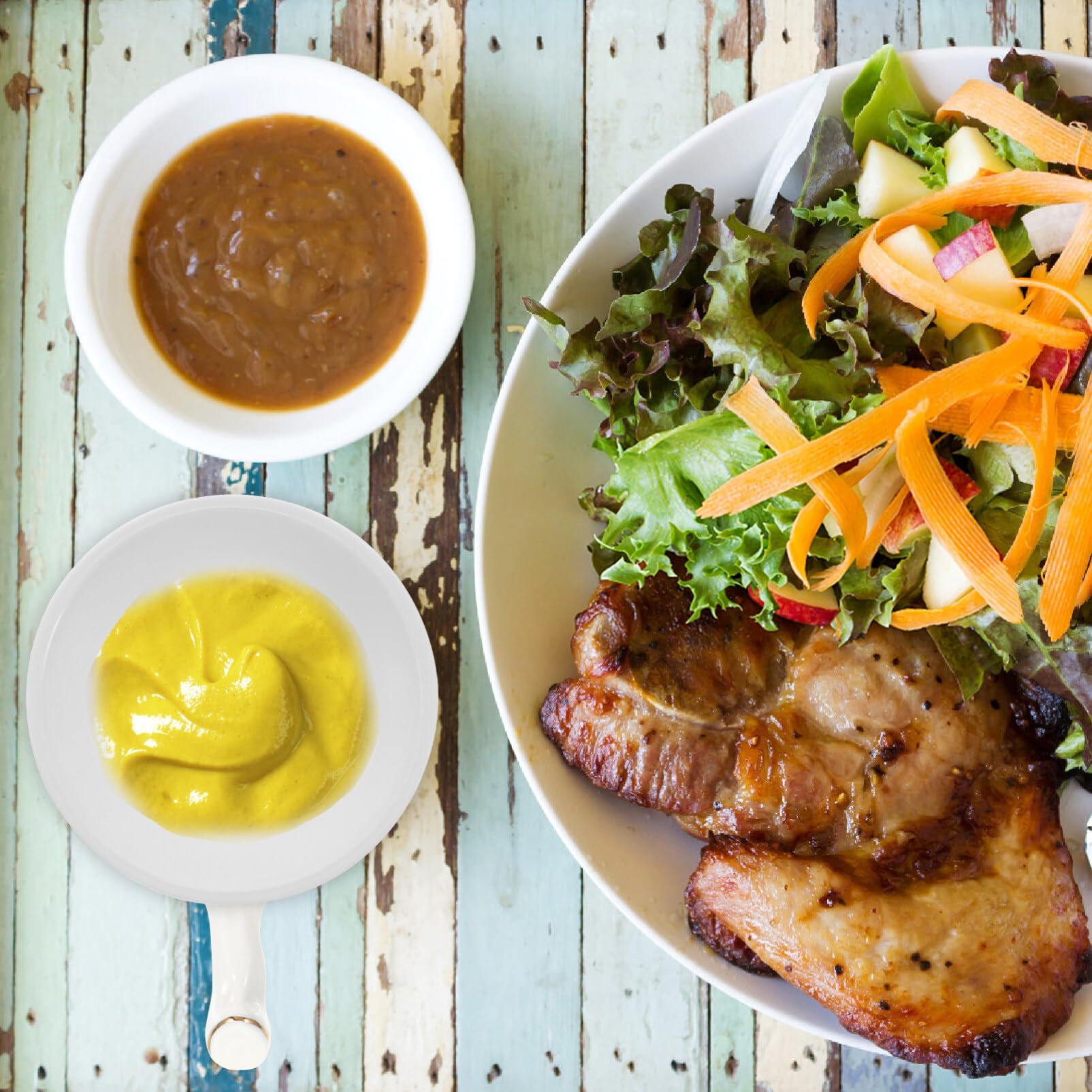 Angoily 30pcs Round Soy Sauce Dipping Bowls Set White Sauce Dishes Plastic Soy Sauce Dish Condiment Dipping Bowls Side Dishes for Restaurant