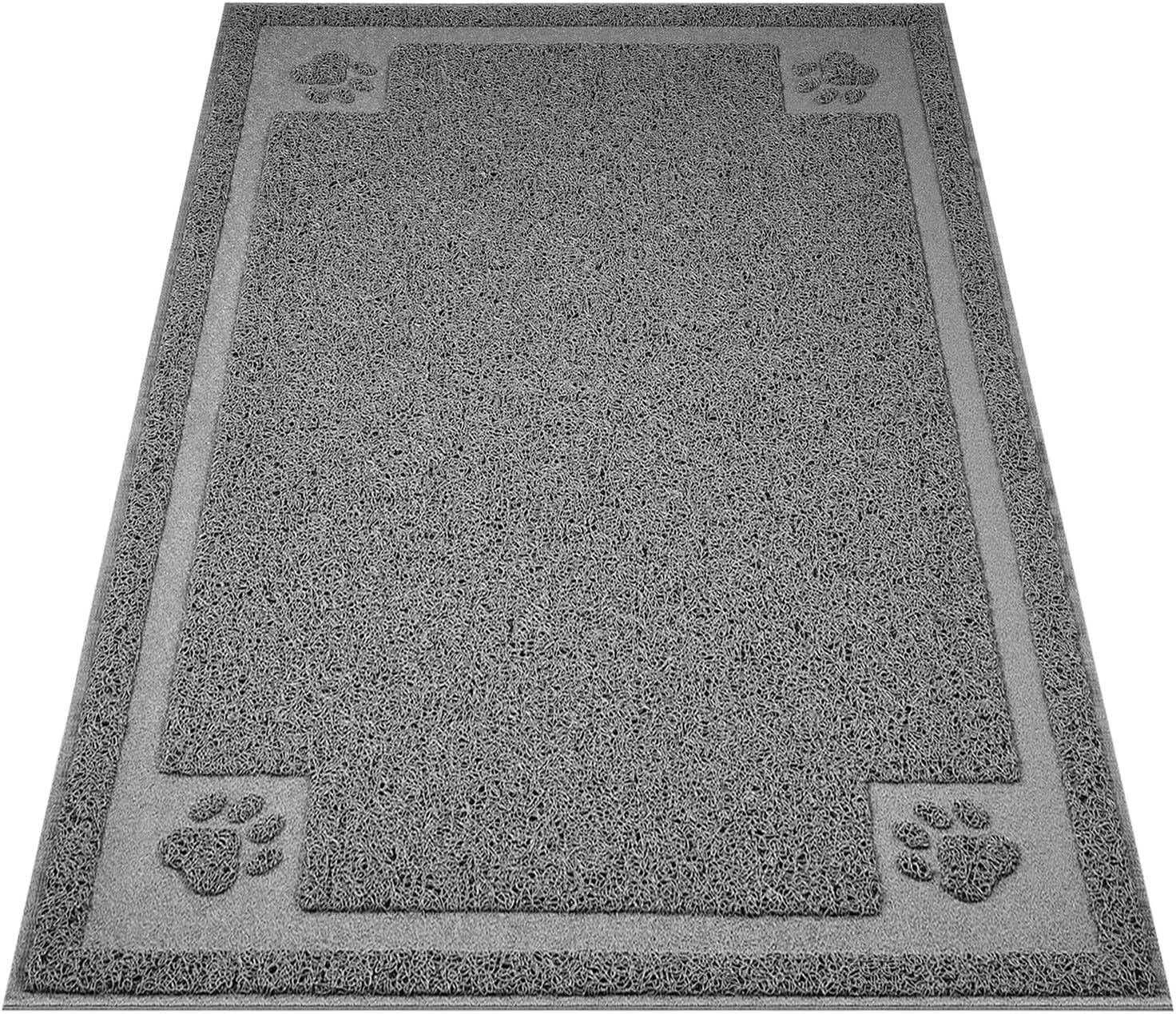 UPSKY Large Cat Litter Mat Trapper 35"×23" Traps Litters from Box and Paws Scatter Control for Folding Trapping Mat Soft for Floor on Sensitive Kitty Paws Easy to Clean