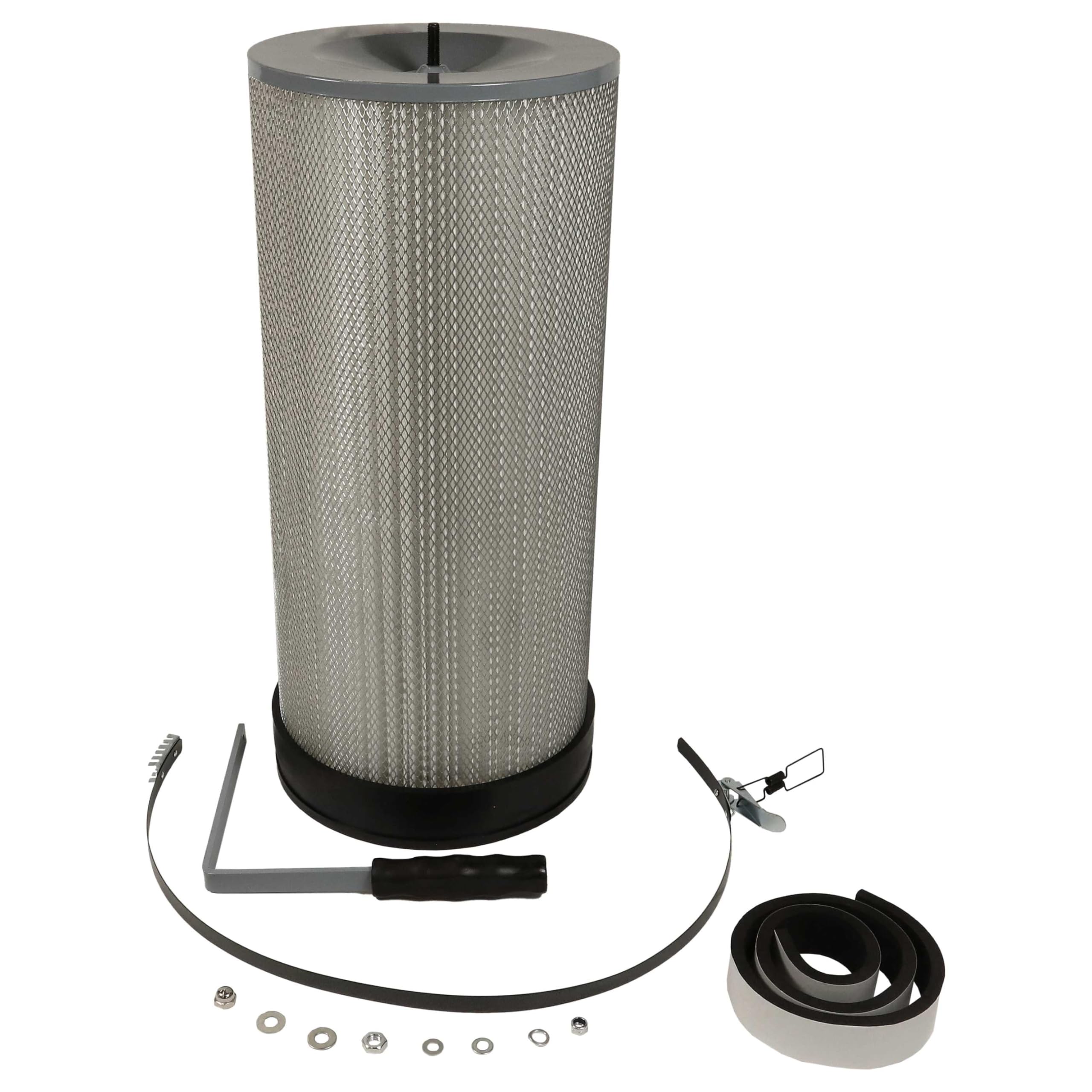 vhbw Feinstaubfilter kompatibel mit Holzmann ABS850 Absauganlage | Feinstaub-Filterpatrone mit Reinigungsbürste