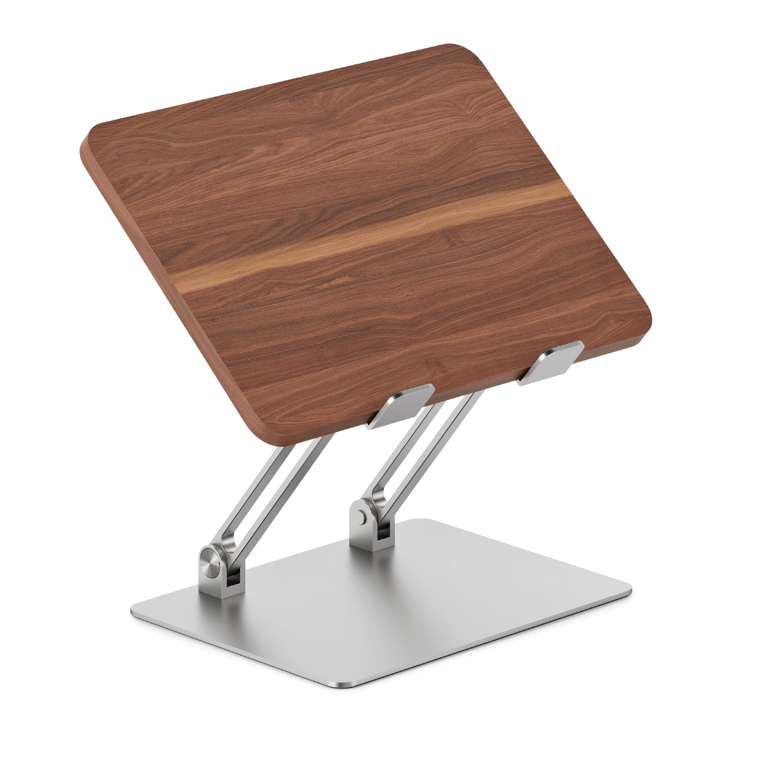 Branch Adjustable Laptop Stand - Portable Wooden Laptop Riser with Customizable Height Angle - Foldable - Secure Silicon