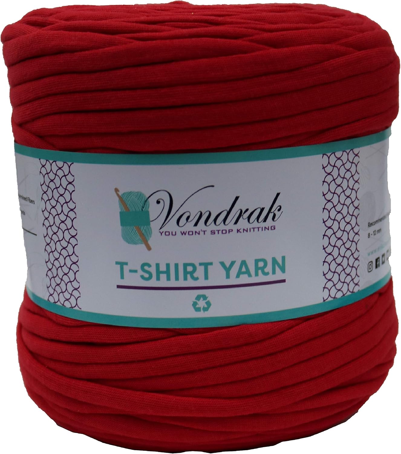 Tshirt Yarn 130 Yards of Fabric Recycled Yarn 1.5 lb
