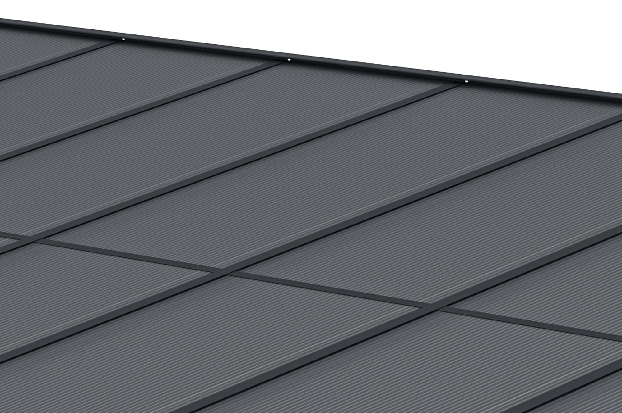 KLEO Carport Pergola Addossata 5,5x3m Alluminio Grigio 16,5m²