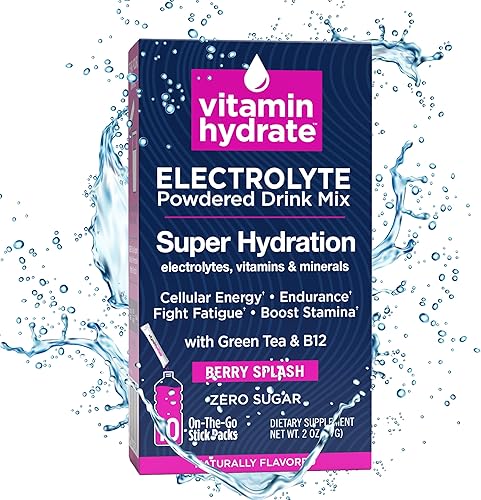 Mezcla de bebida en polvo con electrolitos, súper hidratación, aumenta la resistencia y combate la fatiga, repleta de electrolitos, vitaminas y