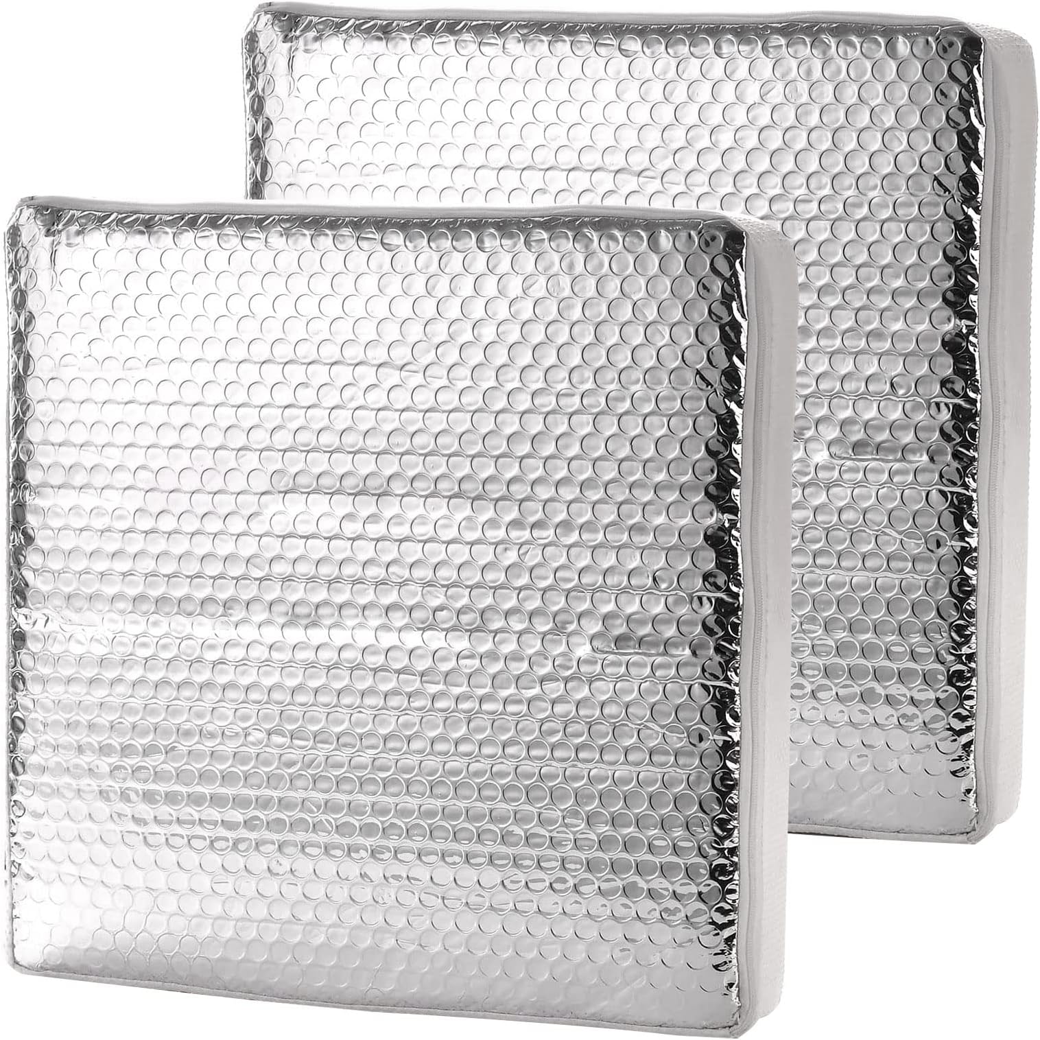 2Pack RV Vent Insulator - 14″x14″x3″ RV Skylight Cover with Reflective Surface, Camper Skylight Shade Thick Insulating Foam Instant Energy Savings for Travel Trailers