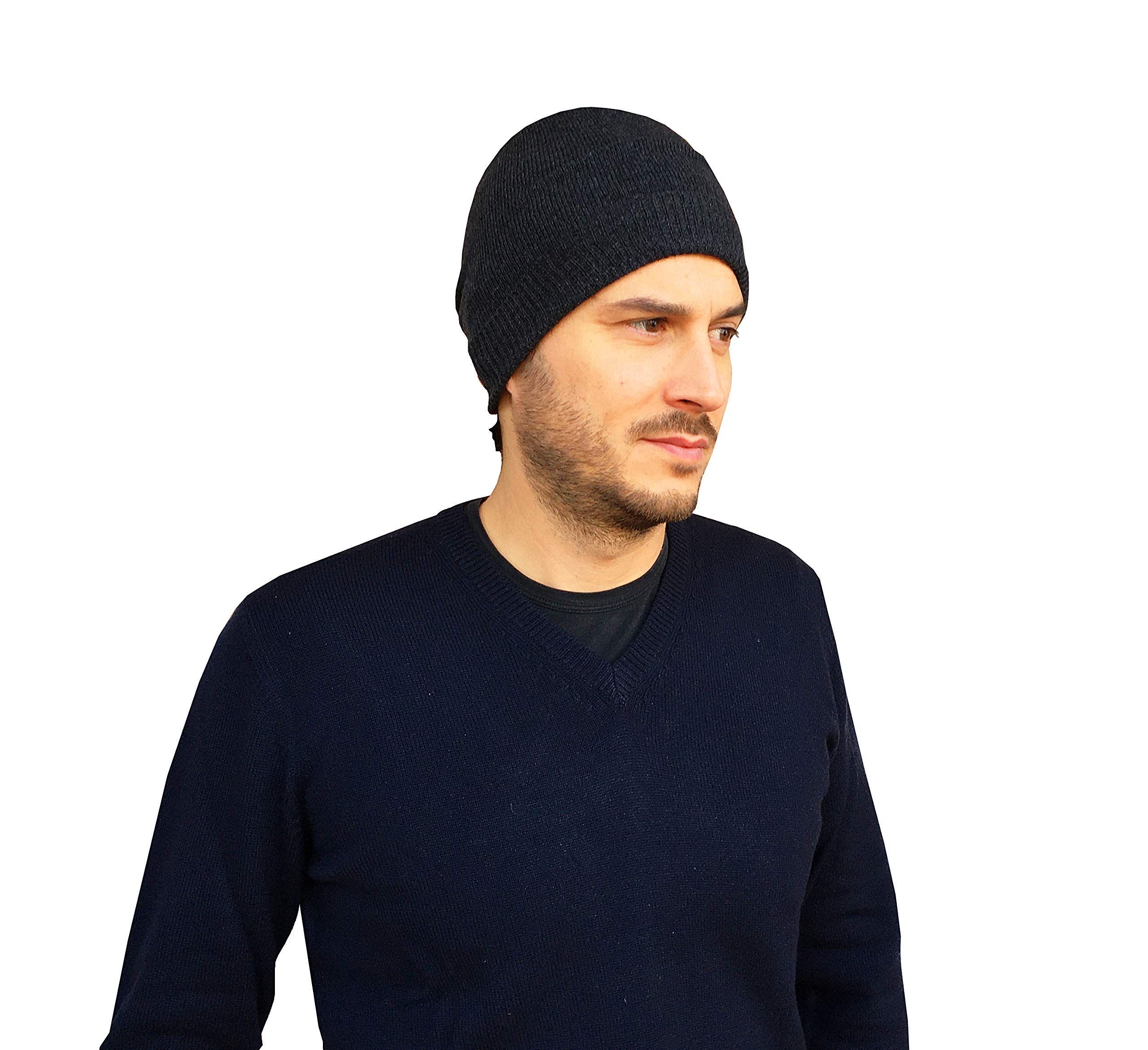 Berretto Cappello Uomo Invernale Cachemire 100%