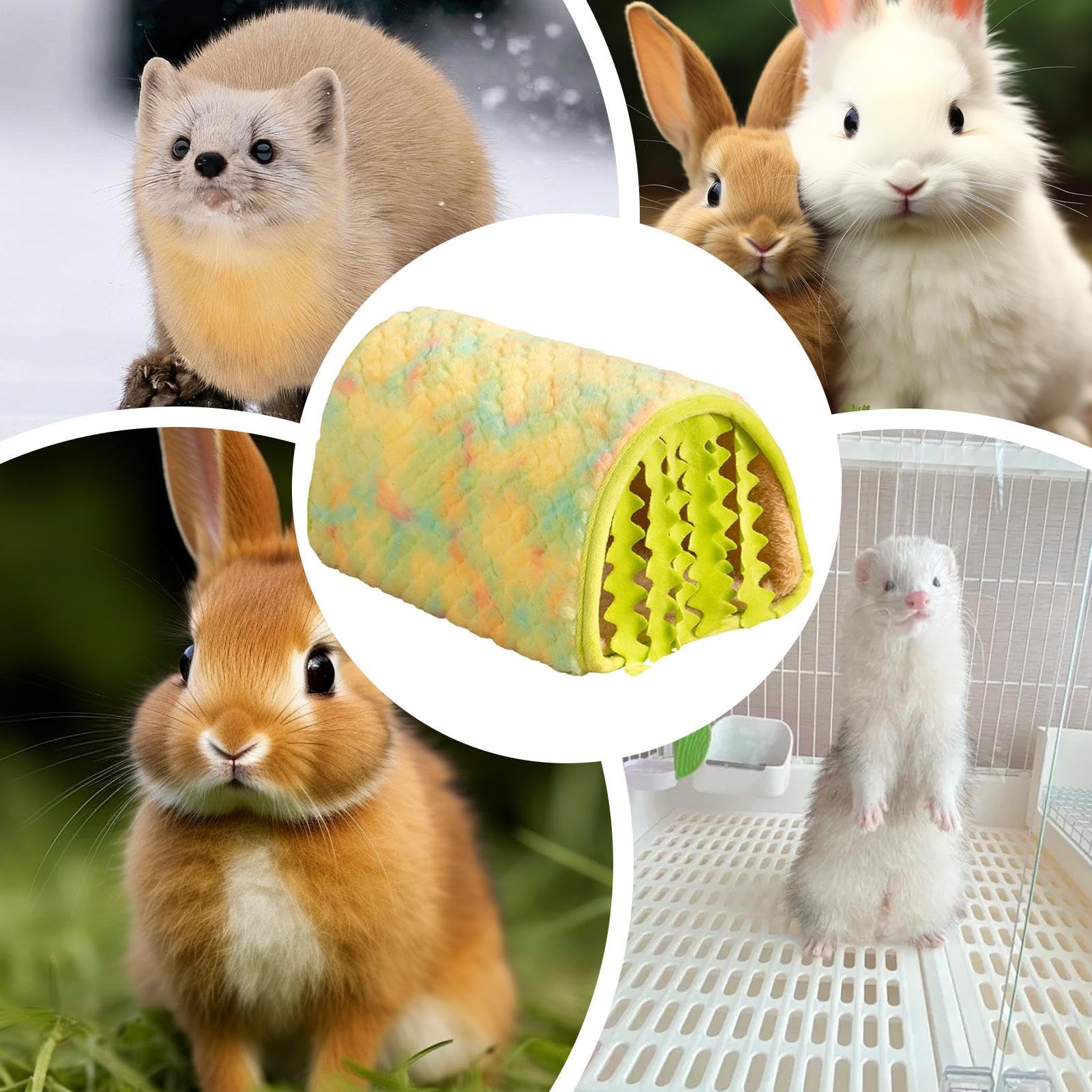 Cama para Erizo Cama de Felpa Cálida para Animales Pequeños | Cálido para Mascotas para Hurón Jerbo Hámster Erizo Chinchilla Conejo Cobaya Enana
