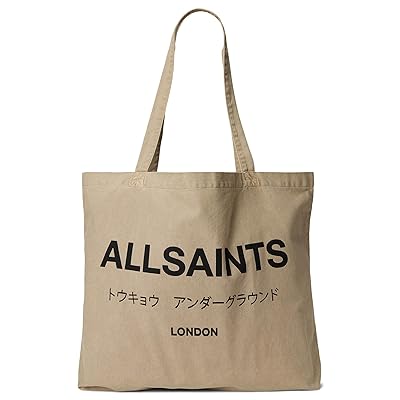 AllSaints Undrground Acid Tote Tote Handbags Toffee Brown, Cotton