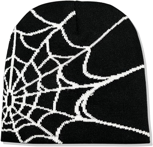 Miniatura 6 de Gorro de punto con orejas de gato para mujer, gorro de ganchillo con gorro de invierno a rayas, accesorios Y2K, gorros estilo gótico grunge