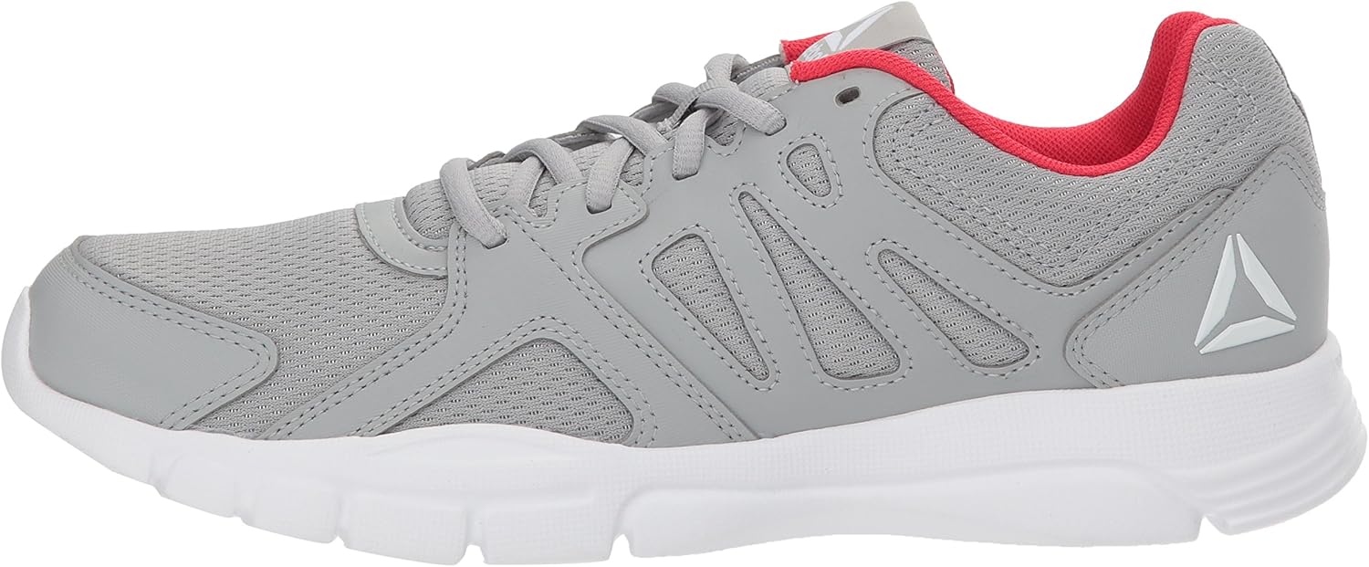 Reebok Men's Trainfusion Nine 3.0 Sneaker, Stark Grey/White/Primal red, 8 M US