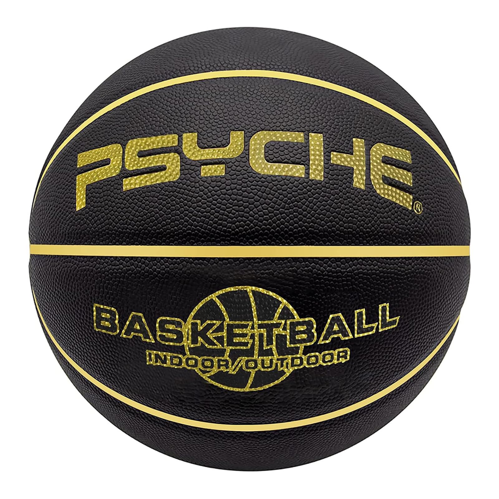 Tazweeq Basketball, Size 7 Outdoor Indoor Mens Ball, Outdoor Indoor Mens Basketball Ball (Black)