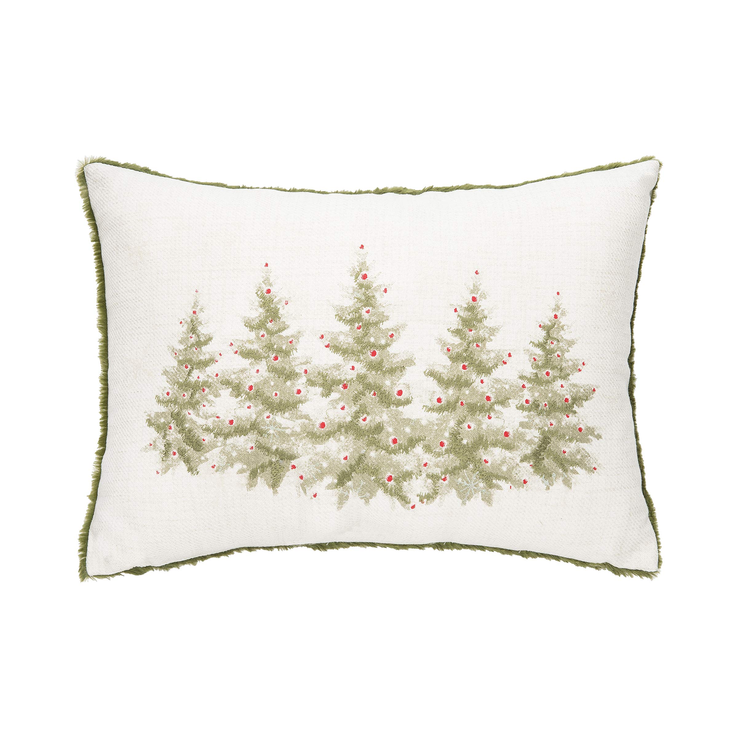 C&F Home13" x 20" Winter Trees Decor Decoration Christmas Embellished Throw Pillow for Sofa Couch Or Bed 13" x 20" Cream