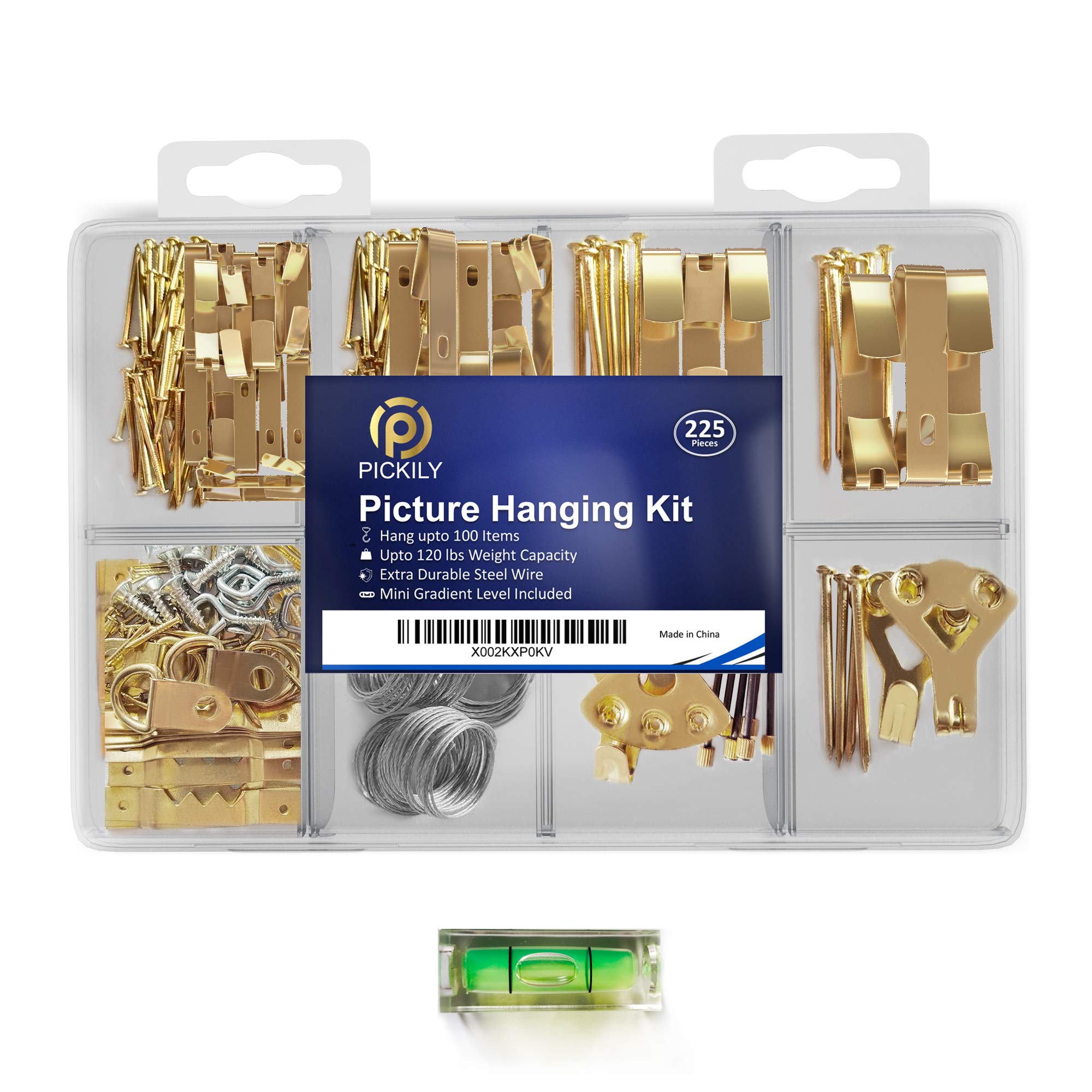 Buy Pickily 225 Piece Picture Hanging Kit Photo Hangers Includes Nails