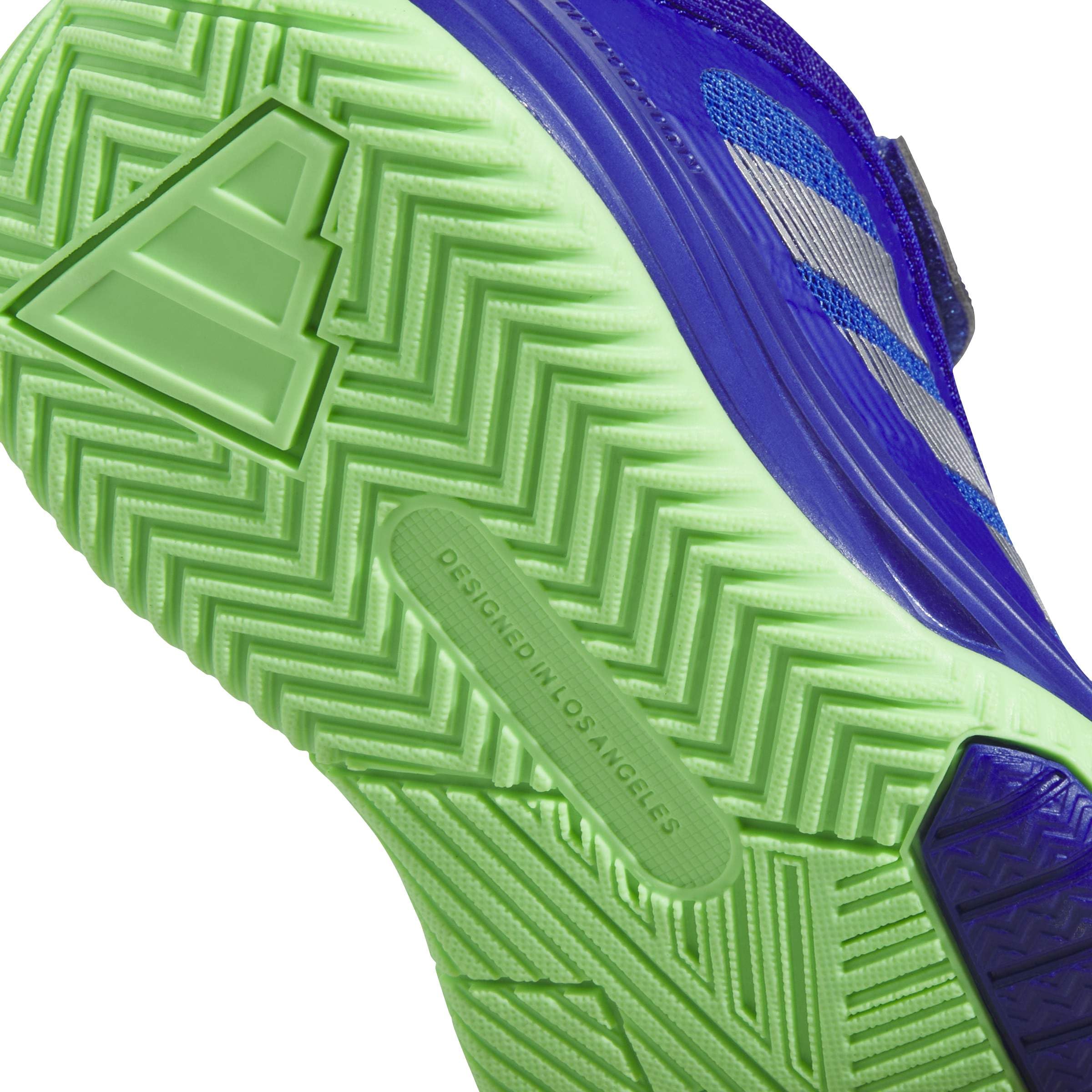 adidas Unisex - Bambini e Ragazzi Ownthegame 3.0 Shoes, Lucid Blue/Silver Met./Lime Burst, 31.5 EU