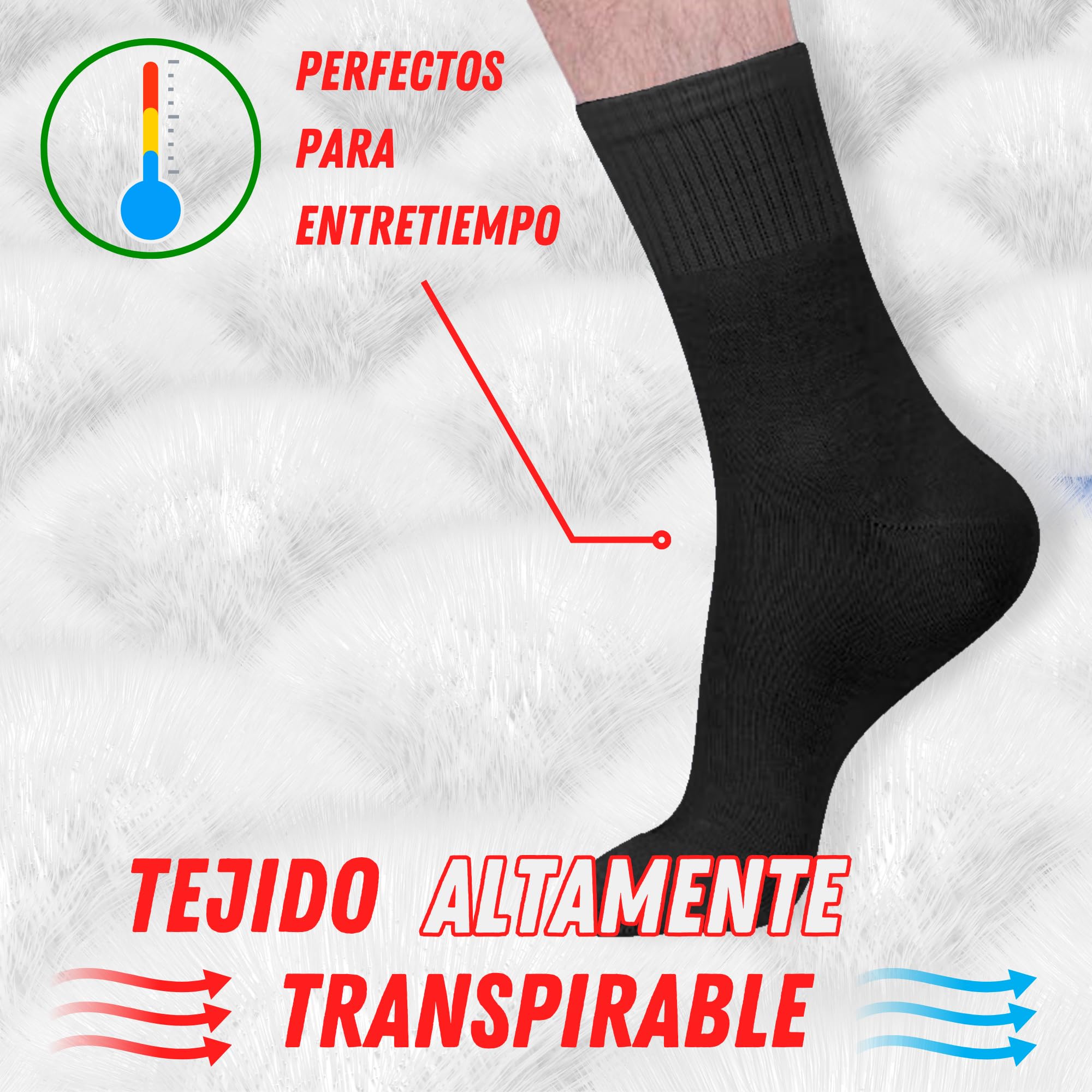 6 Pares Calcetines Deporte Unisex | Calcetines deporte Mujer | Calcetines deporte Hombre | Calcetines Mujer | Calcetines Hombre