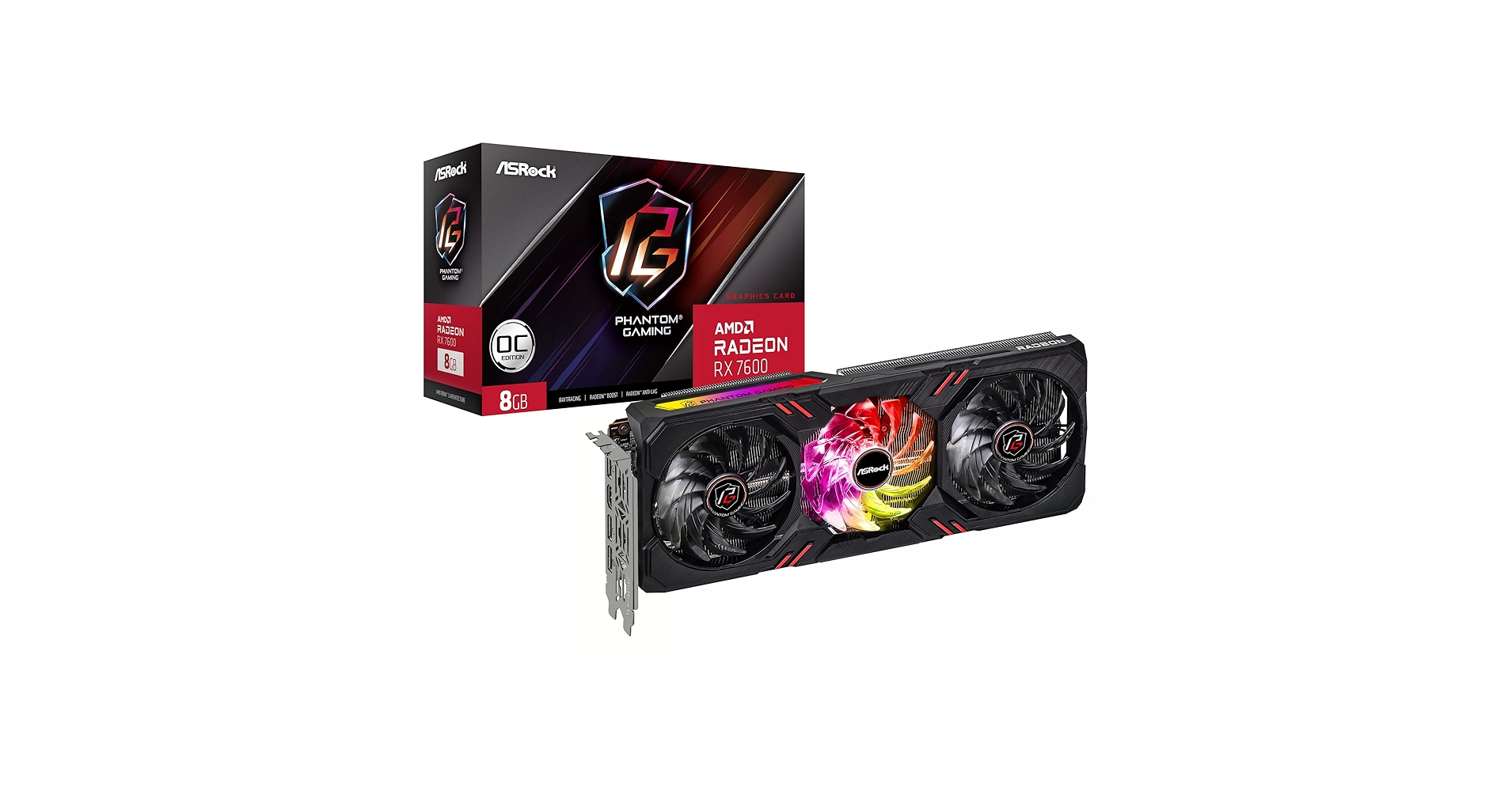 Amazon.com: ASRock RX7600 PG 8GO AMD Radeon™ RX 7600 Phantom
