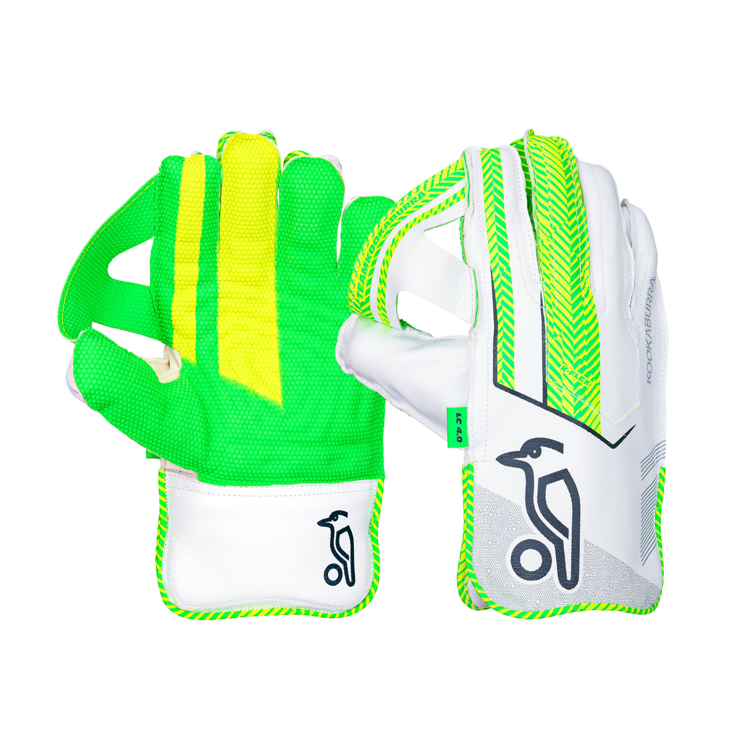 Kookaburra LC 4.0 Wicket Keeping Glove - Small Junior, lime & black