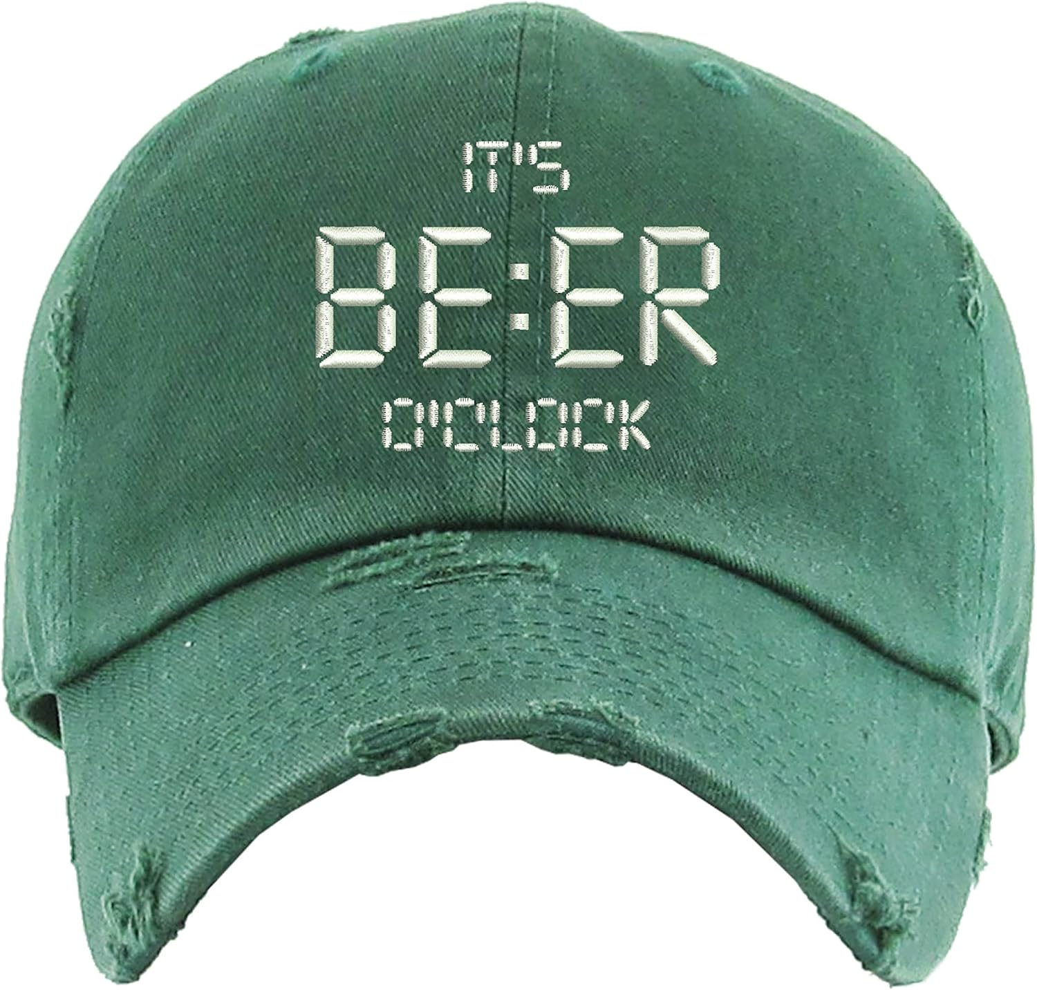 It's Beer O'clock Dad Hat Embroidered Beer Hat Drunk Funny Vintage Cap