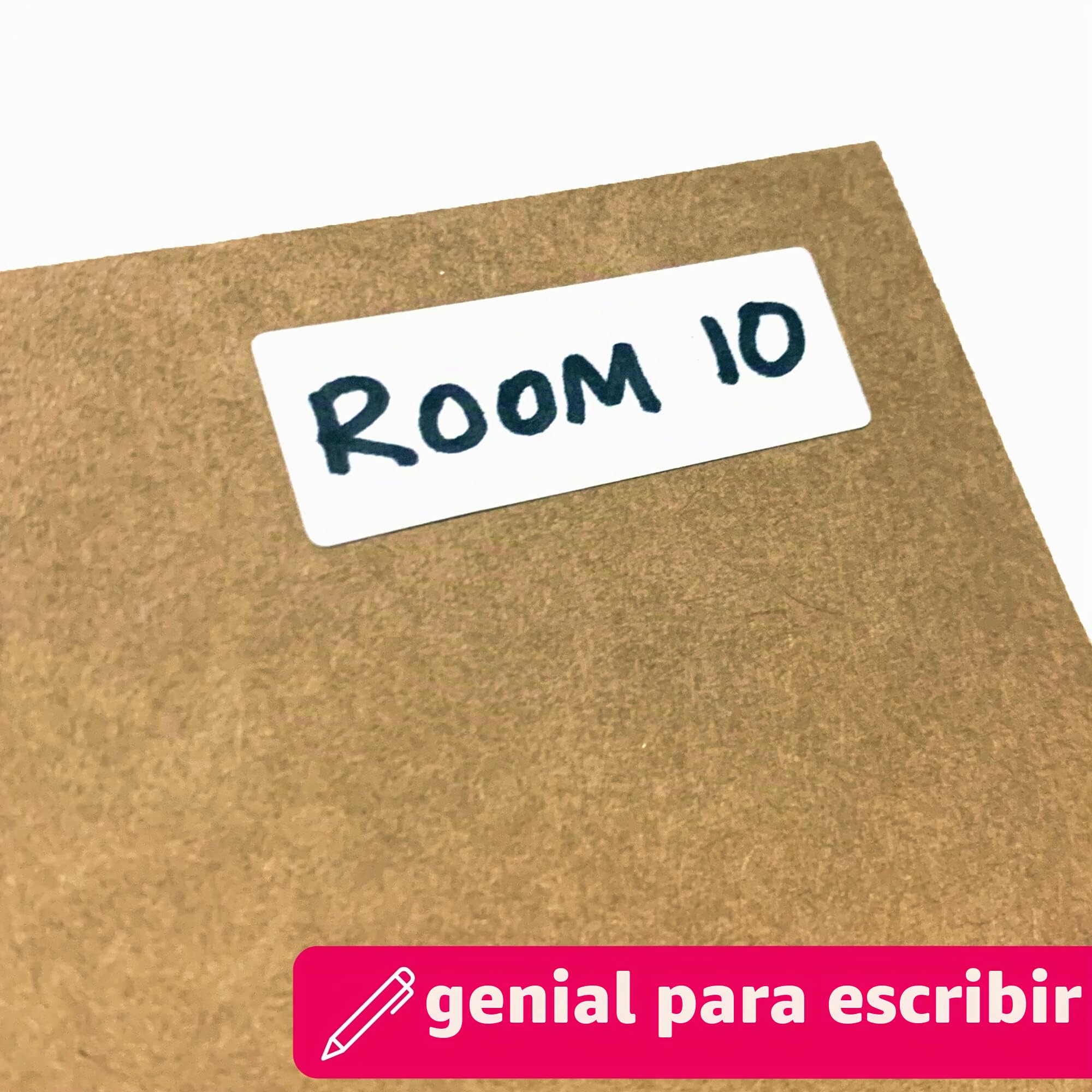 100 Piezas, 80 x 40 mm - Etiquetas Adhesivas Blancas Pegatinas