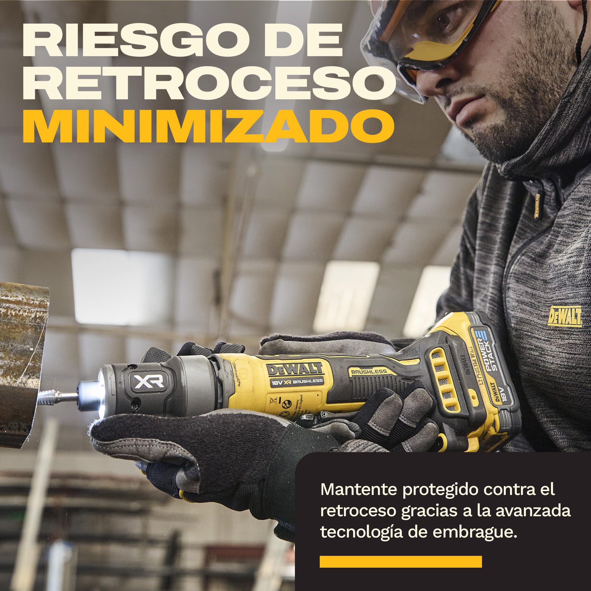 DEWALT Amoladora recta compacta Brushless 18V XR, DCG420N-XJ