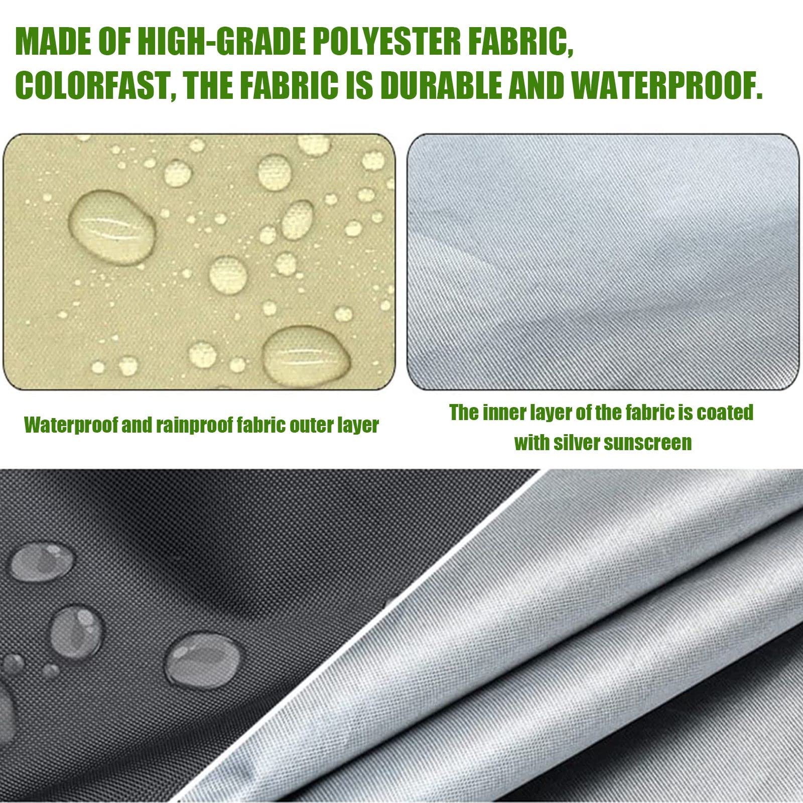 Tetto di Ricambio per Dondolo da Giardino,2/3 posti Tettuccio di Ricambio Universale per Dondolo da Giardino,210D Telo Oxford Impermeabile Anti-UV Copertura di Ricambio per Terrazza