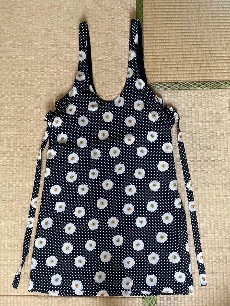 Amazon.co.jp: ピンクハウス 80年代 黒水玉+白の雛菊の吊りスカート  