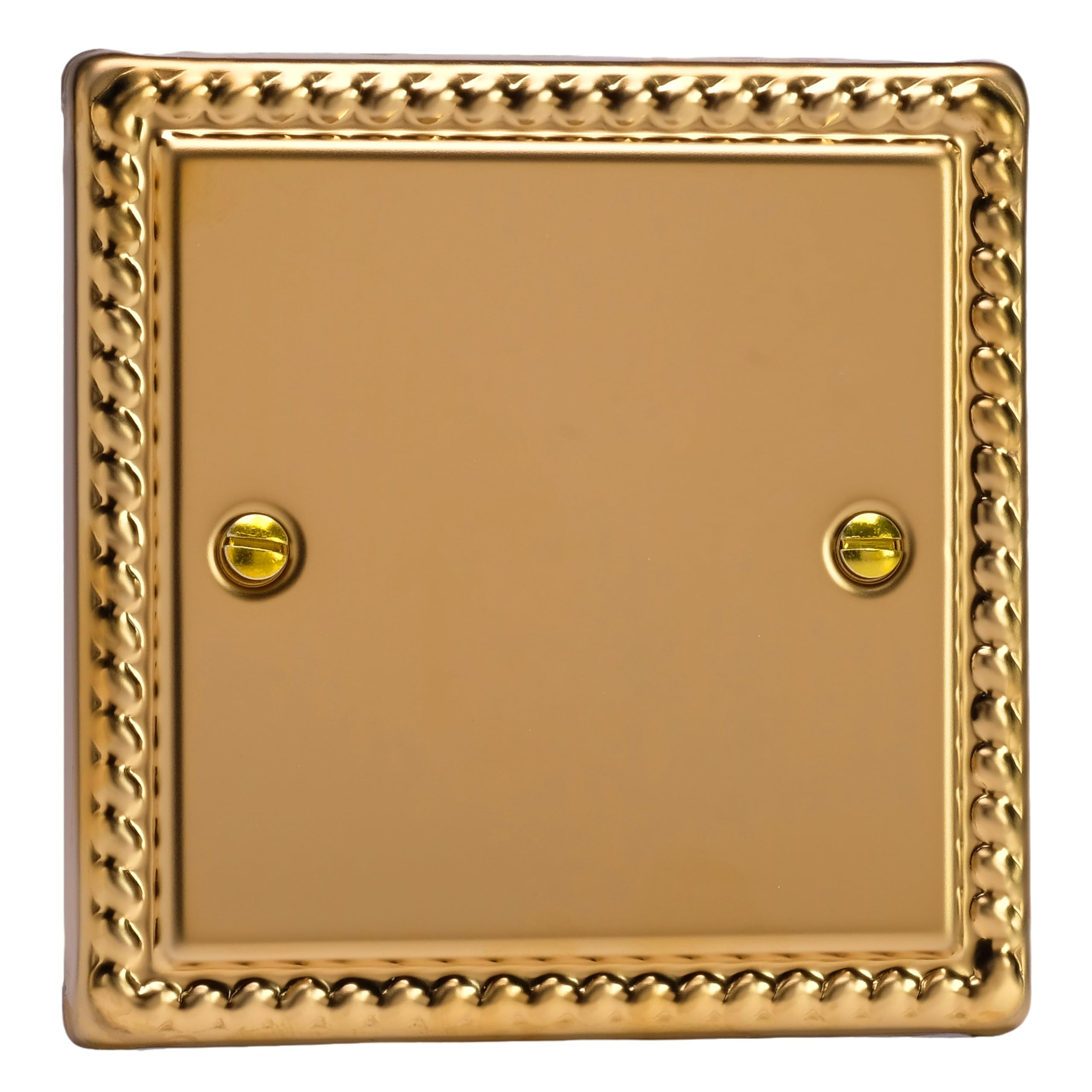 Varilight Single Blank Plate - Classic Georgian Brass, XGSB
